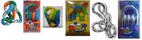 TANGLE Set of 3 Assorted Tangle Jr. Fidget Toys - Original, Metallic and Textured