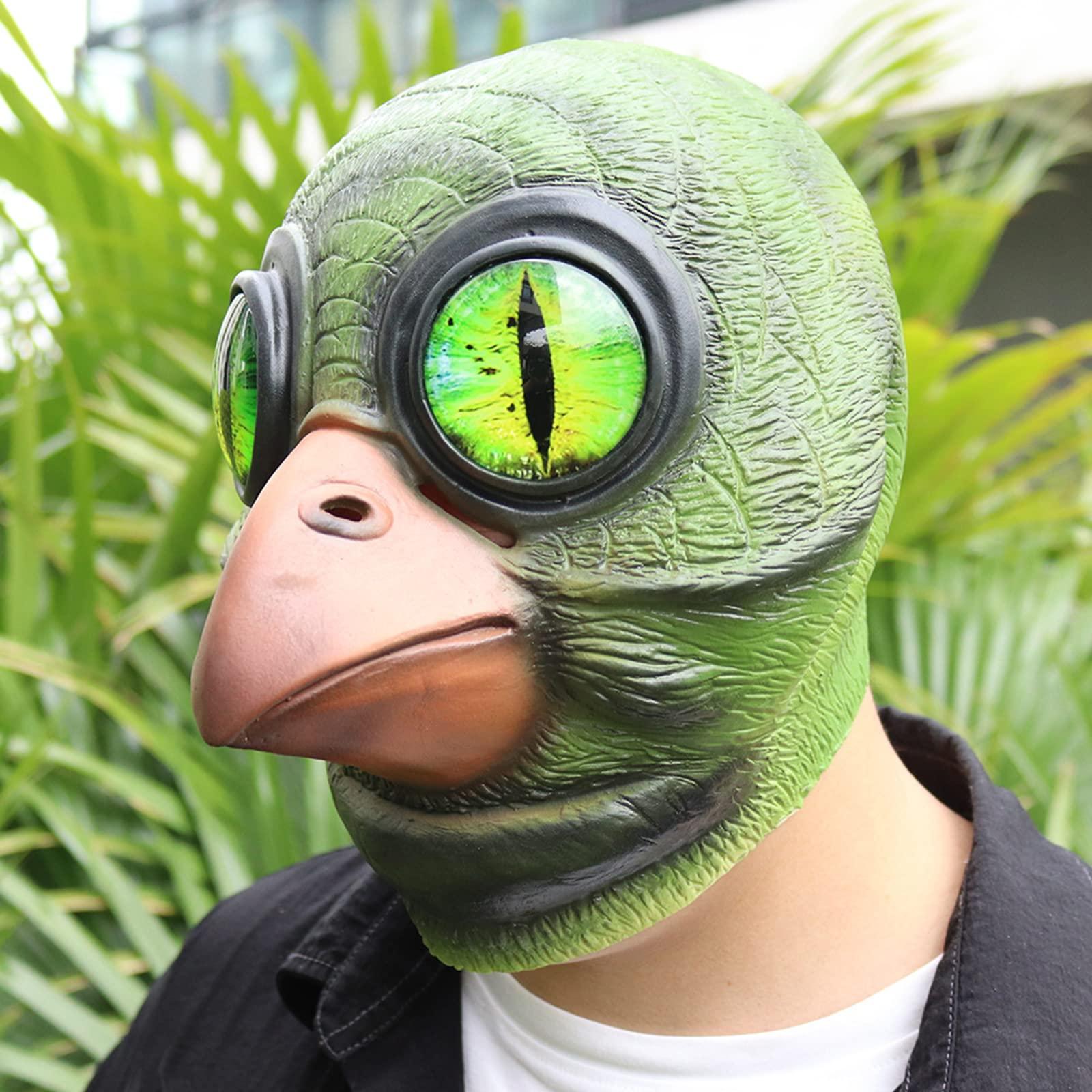 Mokylor Mokylor Halloween Mask, Latex Big-Eyed Bird Mask Animal Head Mask Novelty Halloween Costume Mask for Haunted House Decor