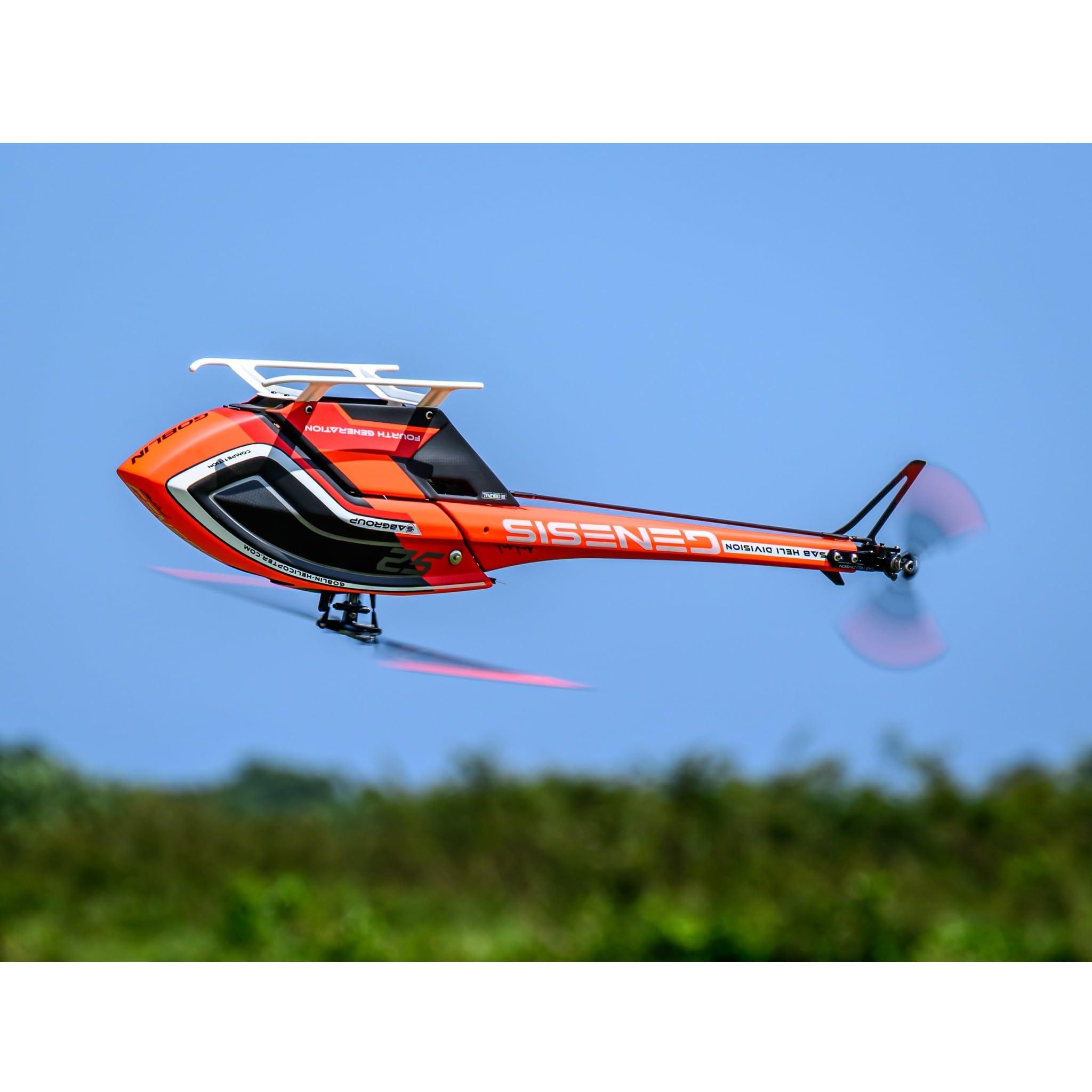 Helidirect SAB Genesis Sport (Mini Version) - Outdoor Remote Control Helicopter 380-420 Size Without Electronics, Electric RC Helicopter Unassembled Kit for Adults