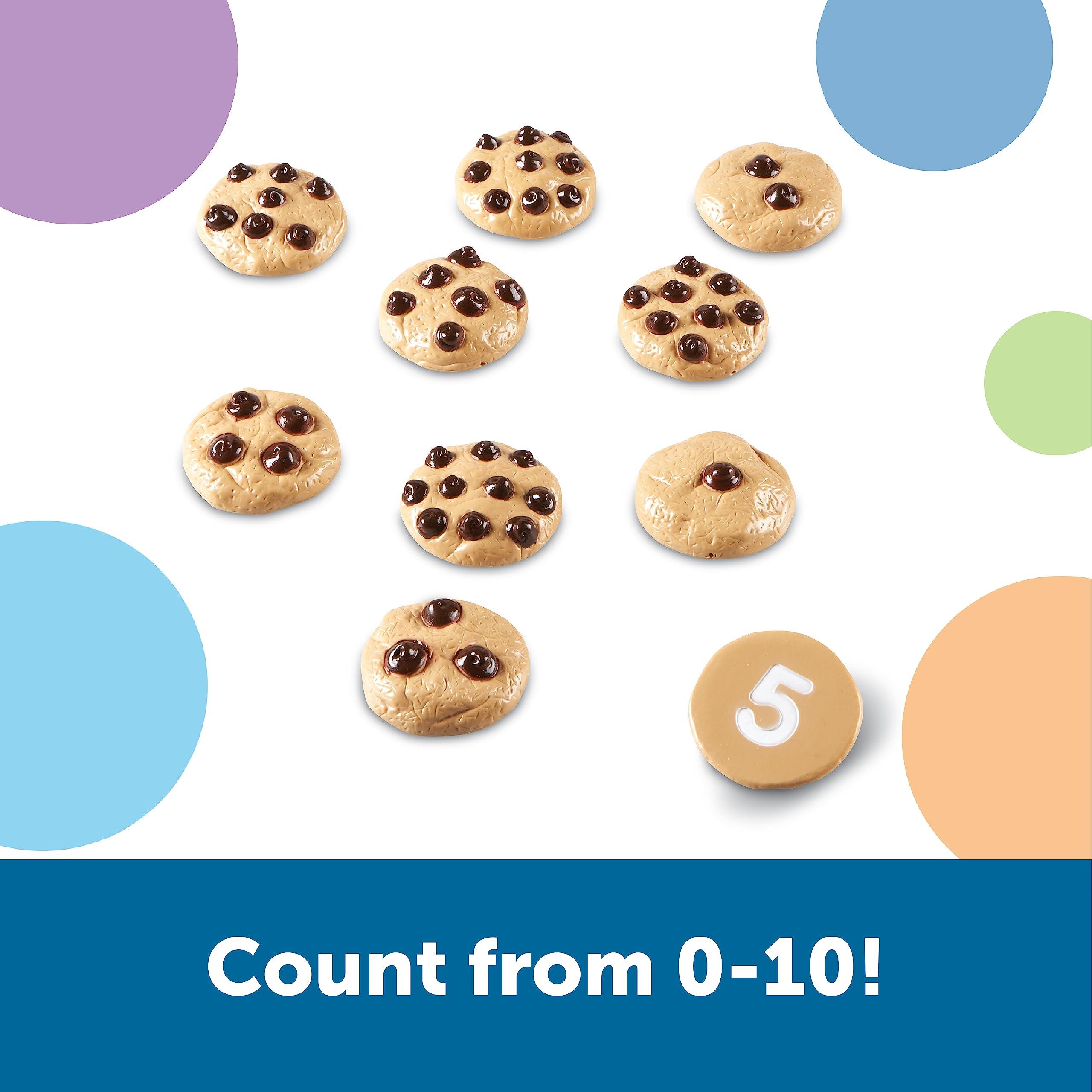 Learning Resources Learning Resources Smart Counting Cookies - 13 Pieces, Ages 18+ Months Toddler Counting & Sorting Skills, Toddler Math Learning Toys, Play Food for Toddlers, Chocolate Chip Cookies