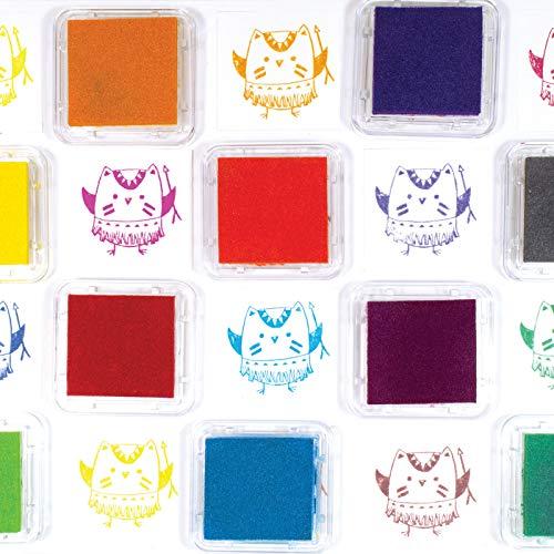 Aladine Aladine - Izink Pigment Blue Inker - Slow Drying Inker - Scrapbooking, Embossing and Creative Carterie - French Ink - Size M - 5 x 5 cm - Blue