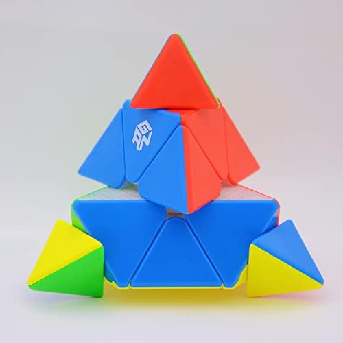 Bukefuno Bukefuno GAN Pyraminx M Magnetic 3x3 Cube Speed Pyramid 36 3x3x3 Cube Magnets stickerless Standard