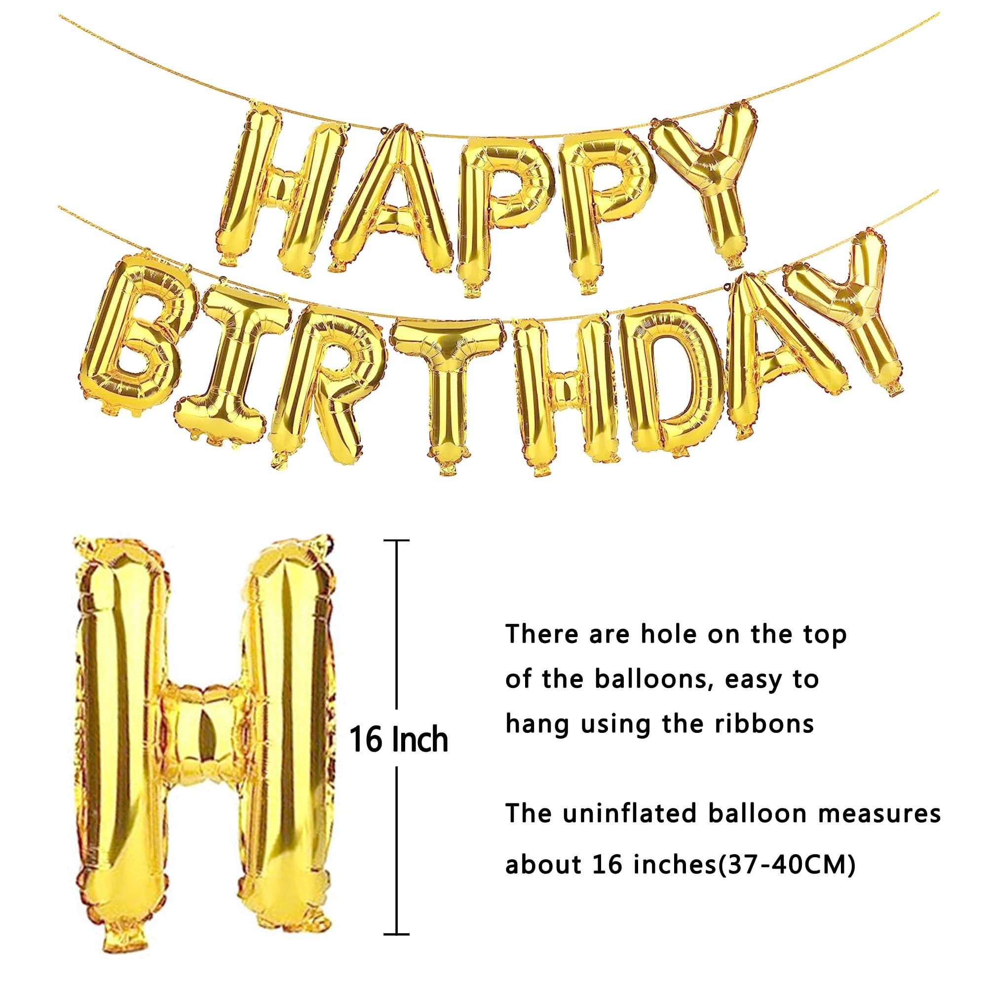 SHUNTAI SHUNTAI 68th Birthday Decorations for Men Women 68 Number Balloons Gold Jumbo Numbers 86 Foil Mylar Balloons with Happy Birthday Balloon Letters Banner 86th or 68 Years Old Theme Party Events Supplies