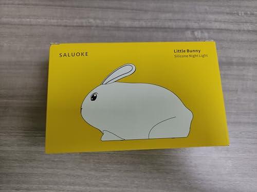SALUOKE SALUOKE Baby Night Light 7-Color: Soft Silicone Nursery Light for Kids Room Decor with Portable Rechargeable Cute NightLamp Animal Lights - Gifts for Children Toddler