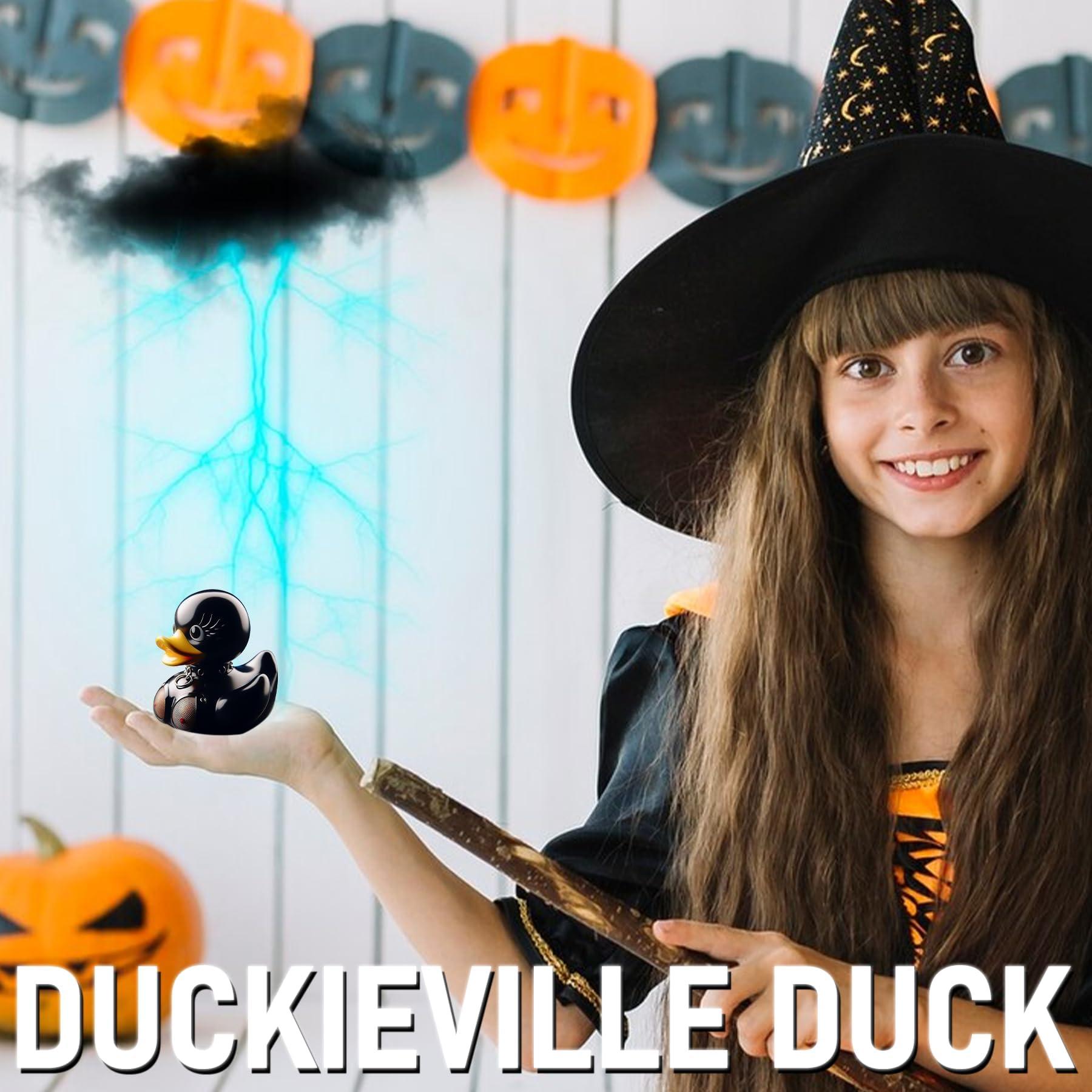 donciety donciety Unique Rubber Duck, Gothic Duck Satanic Duck, Gothic Cyberpunk Resin Punk Ducks, Dancing Duck, Goth Girl Duck, Satanic Duck Gothic Gifts Home Decor New Year\'s Gift (Dancer Duck)