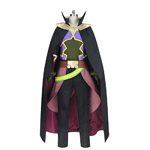 QILONG Isekai Maou to Shoukan Shoujo no Dorei Majutsu Diablo Cosplay Costume2959 (Male L)