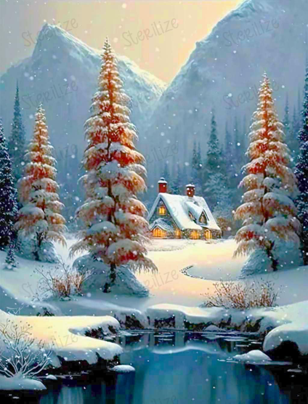 Sterilize Advanced Puzzles for Adults 1000 Pieces Scenery PuzzlesColor Snow Forest Puzzles - Experience DIY FunExquisite Wooden Craftsmanship Alphabet Puzzles for BeginnersLiving Room Decor Unique Gifts