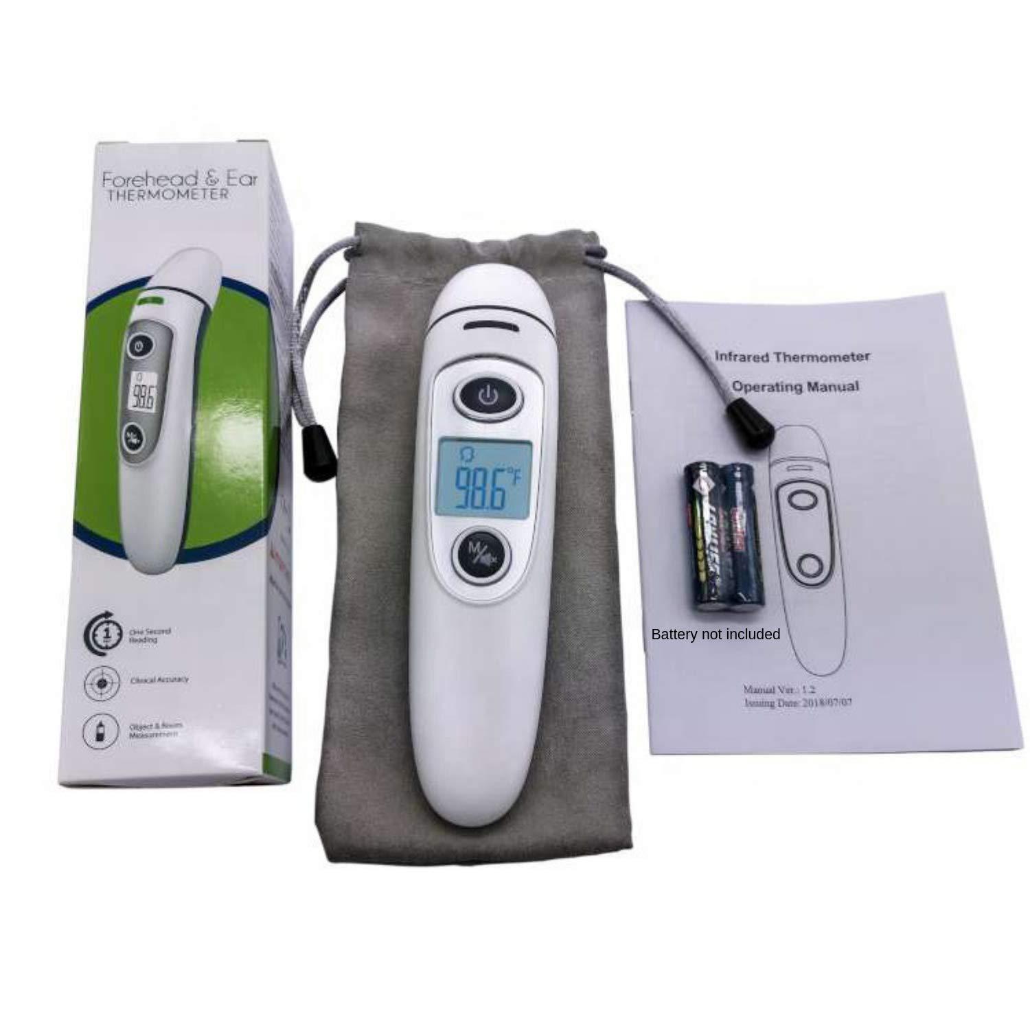 DLW Baby Thermometer for Fever Forehead and Ear Thermometer, Digital Infrared Temporal Thermometer for Fever, Instant Accurate Reading for Baby Kids and Adults