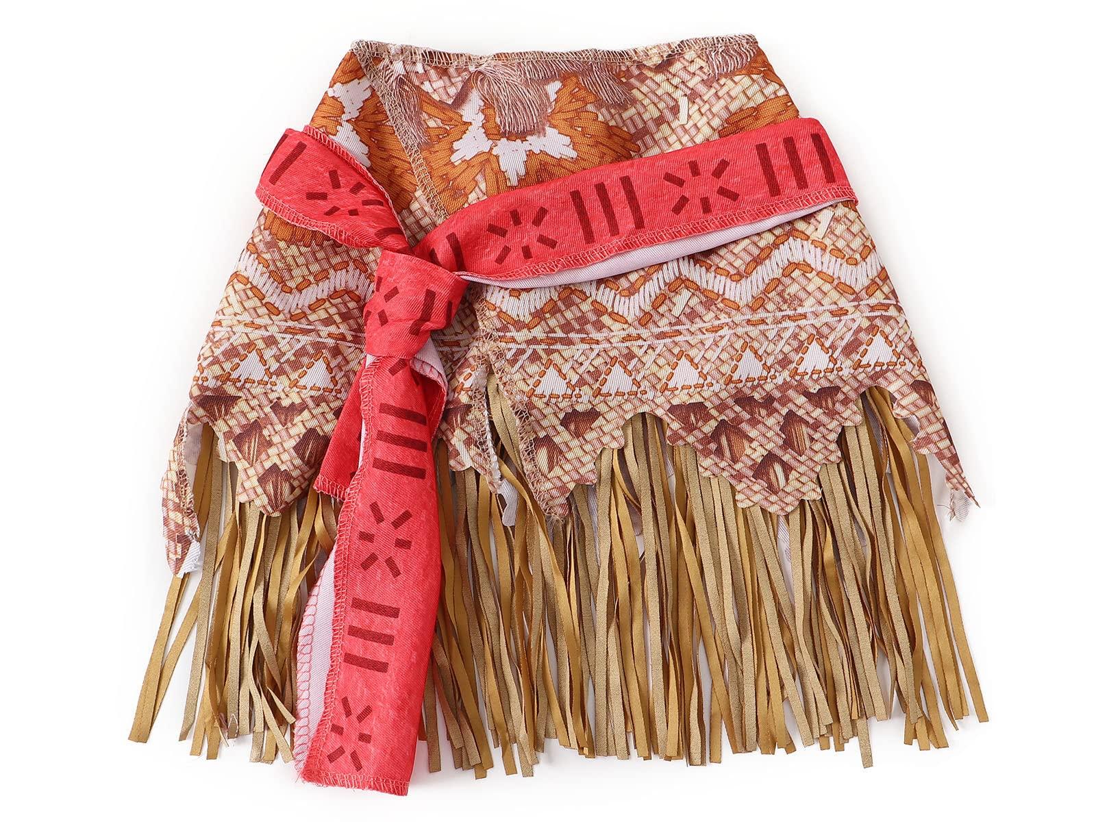 WonderBabe WonderBabe Girls Adventure Princess Costume Two-Piece Skirt Kids Dress up Fancy Birthday Party Cosplay Halloween Outfit with Accessories