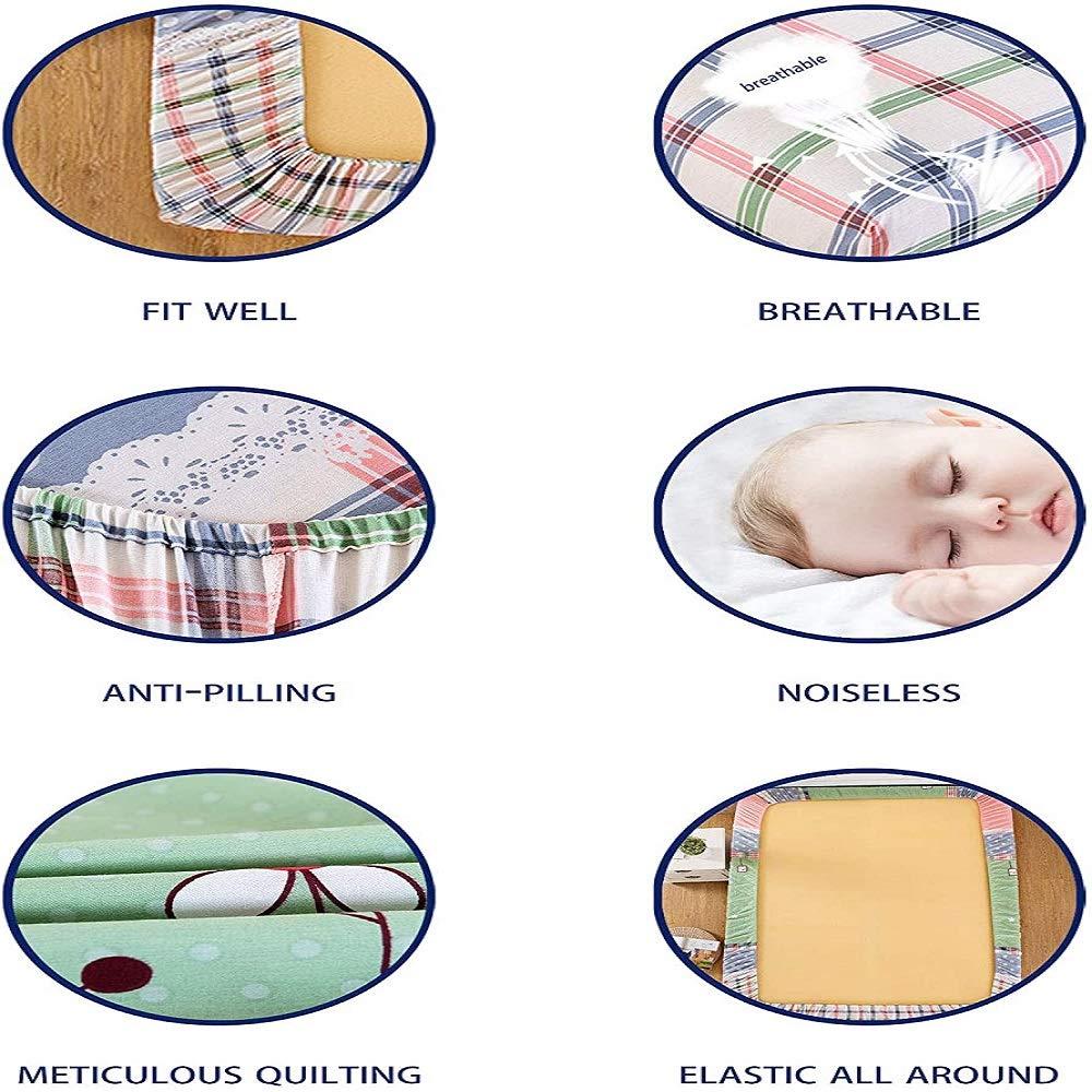 Erosebridal Zoo Animal Toddler Bedding Set Safari Nursery Decor Bed Sheets Full, Cartoon Animals Fitted Sheet Woodland Animal Print Sheets Kawaii Giraffe Elephant Lion Fitted Bed Sheets 3 Pieces