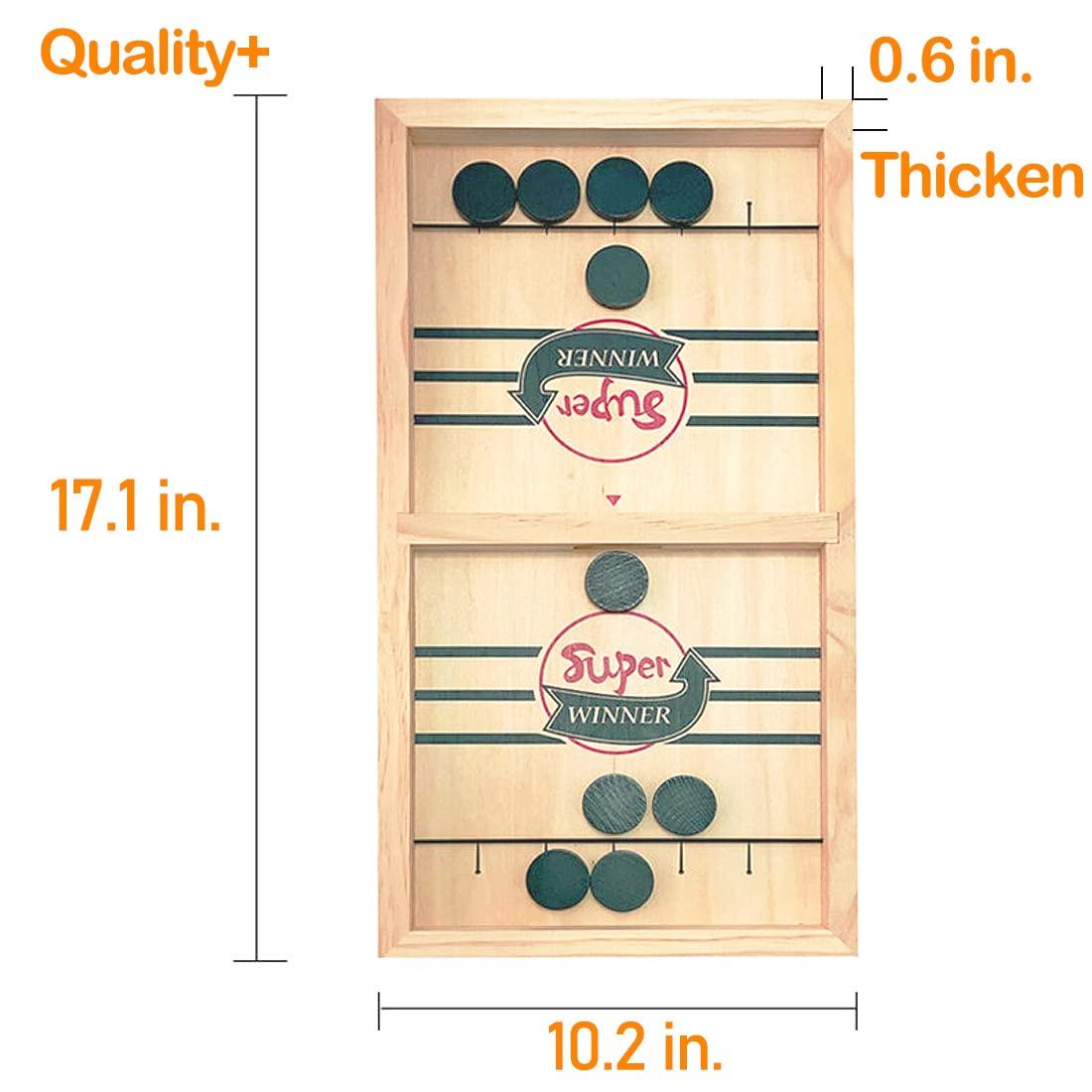 SIMPLENICE SIMPLENICE Fast Sling Puck Game,Sling Puck Game,Slingpuck Games Toy,Paced Winner Board Games Toys for Kids & Adults Medium Size