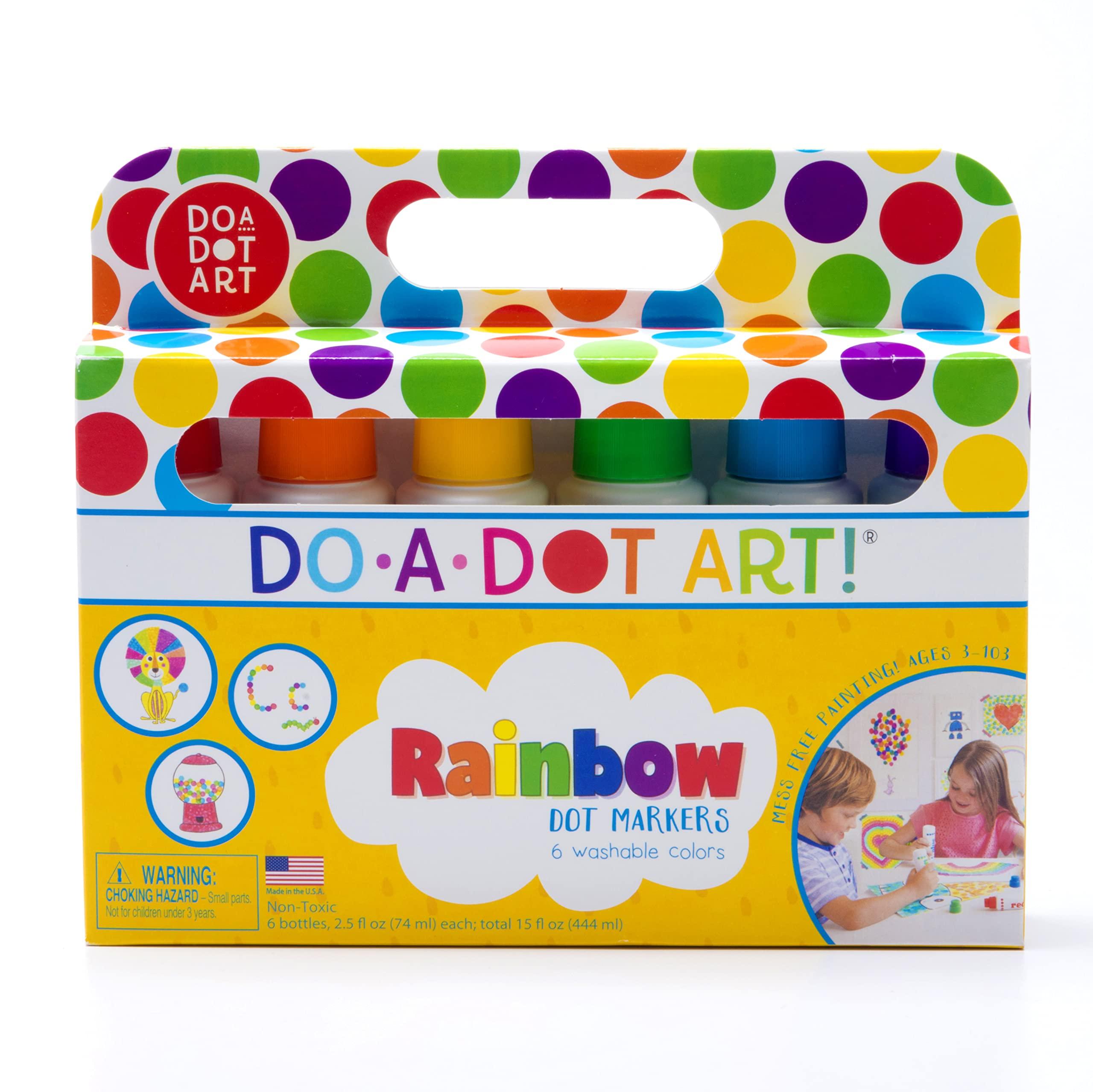 Do.A.Dot Art! Do A Dot Art! Markers 6-Pack Rainbow Washable Paint Markers, The Original Dot Marker, Activity Craft Coloring Supplies for Kids and Toddlers