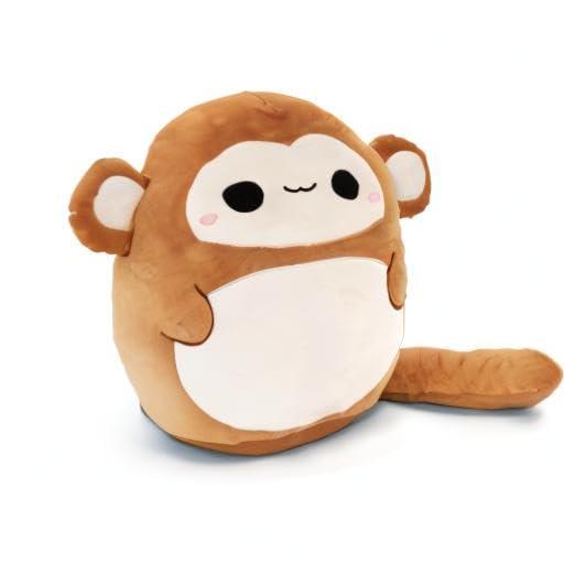 Snuggaboos Snuggaboos Jumbo 17 Inch Mia The Monkey Plush Squish Pillow Original: Super Soft Cute Stuffed Animal Toy with Extra Long Tail - Perfect Plushie Gift for Kids, Adults and Baby