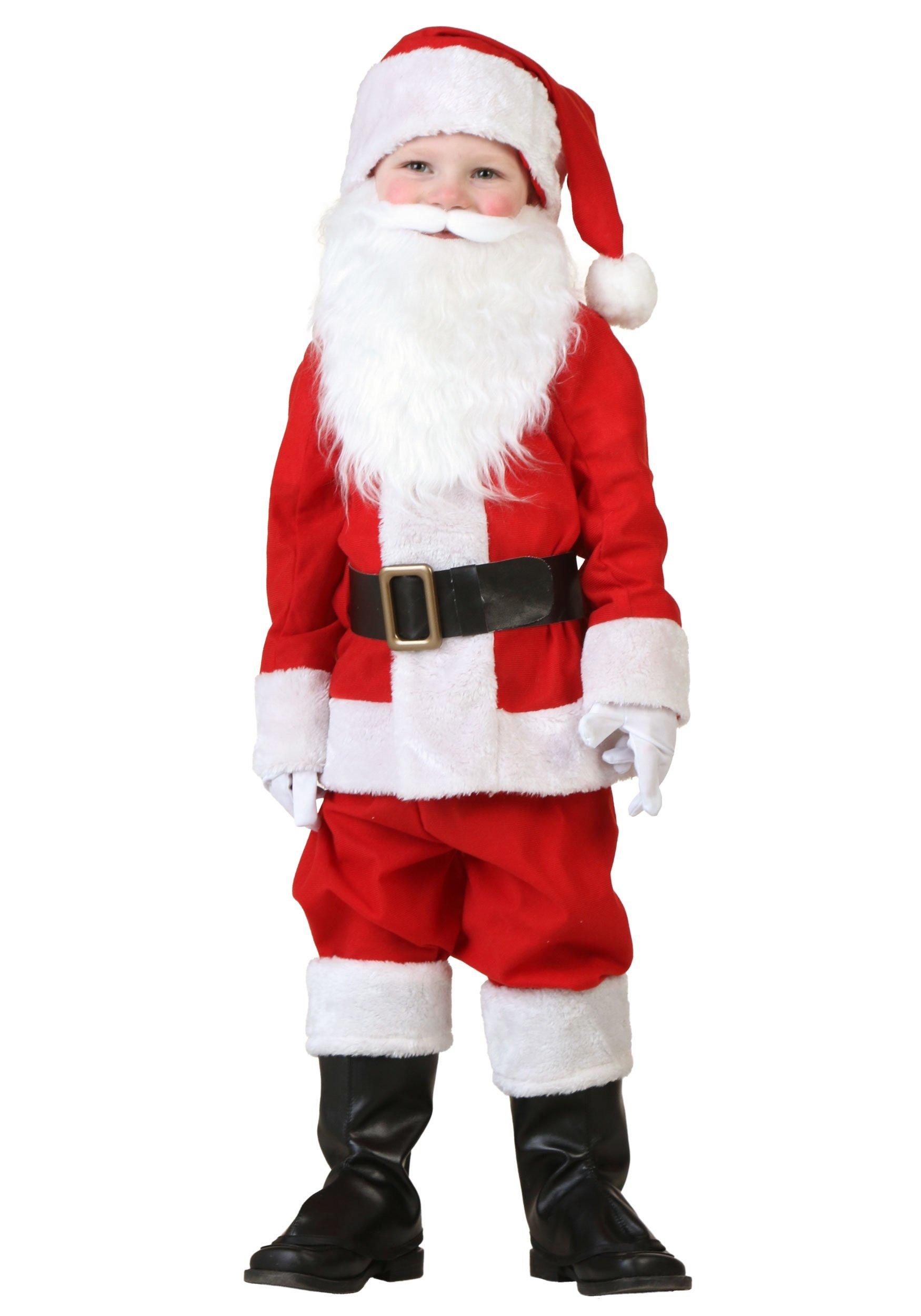 Fun Costumes Toddler Santa Claus Costume, Boy\'s Christmas Santa Outfit, Christmas Dress Up Hat and Suit 18 Months