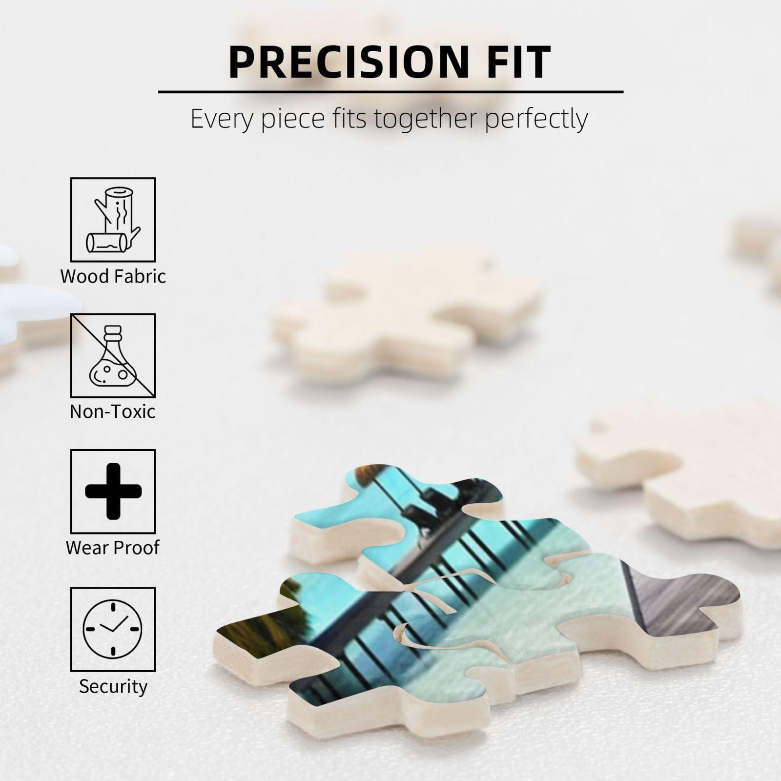 RLDOBOFE Maldives Holidays Puzzles Personalized Puzzle 1000 Pieces Jigsaw Puzzles from Photos Picture Puzzle for Adults Family (29.5\" x 19.7\")