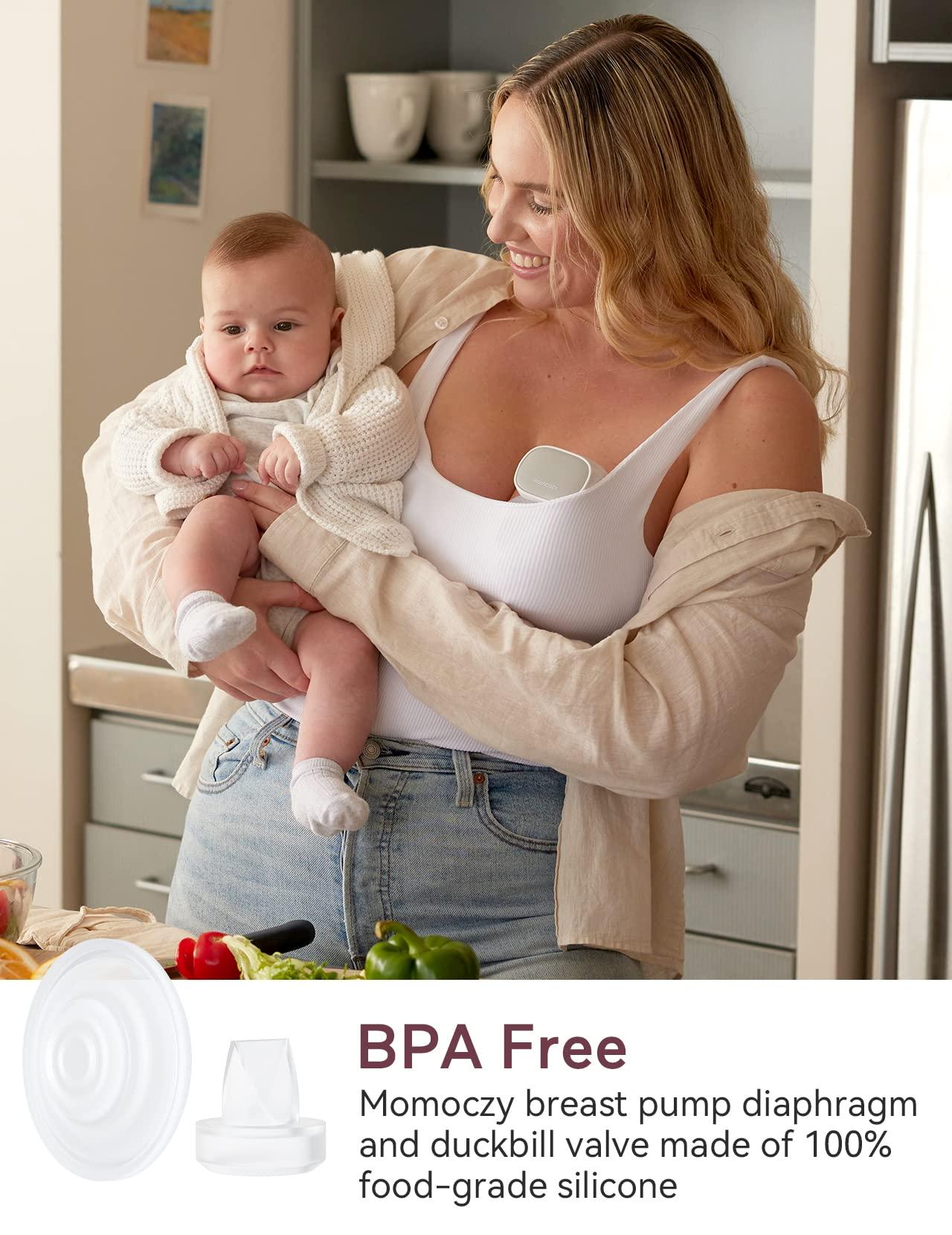 Momcozy Momcozy Original S9 Pro/S12 Pro Replacement Accessories, Only Compatible with Momcozy S9 Pro/S12 Pro Breast Pump NOT for S9/S12(Duckbill Valves & Silicone Diaphragm,1 Pack)