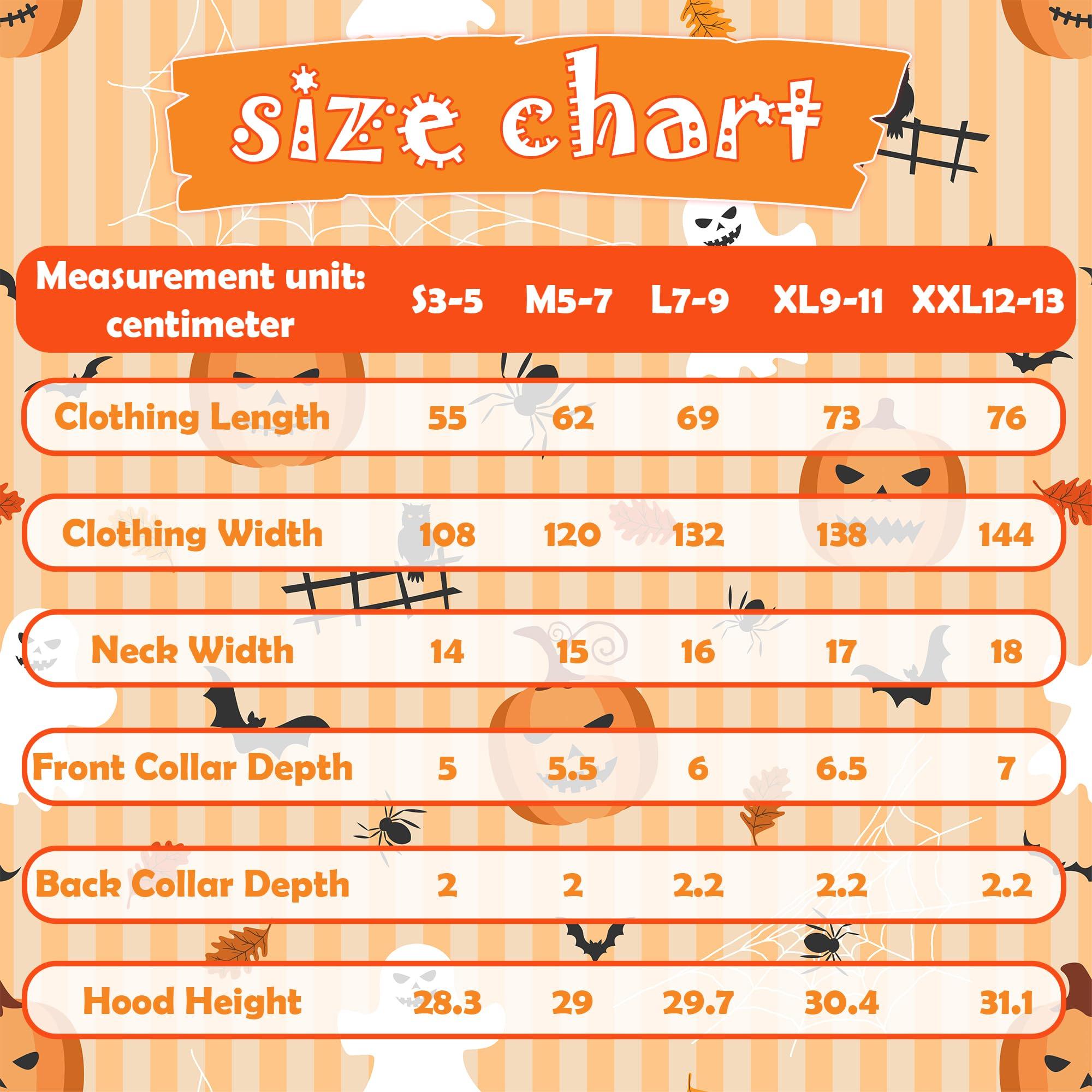 Webeasy Webeasy Glow in the Dark Skeleton Bat Cape Costume Kids,Halloween Bat Costume for Girls and Boys 7-9years