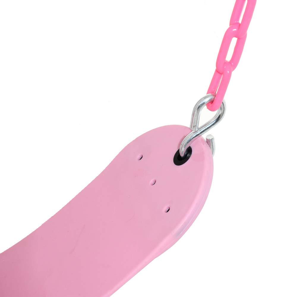 Take Me Away Pink Swing Set - Toddler High Back Full Bucket Swing - Heavy Duty Swing Seat - Swing Set Accessories