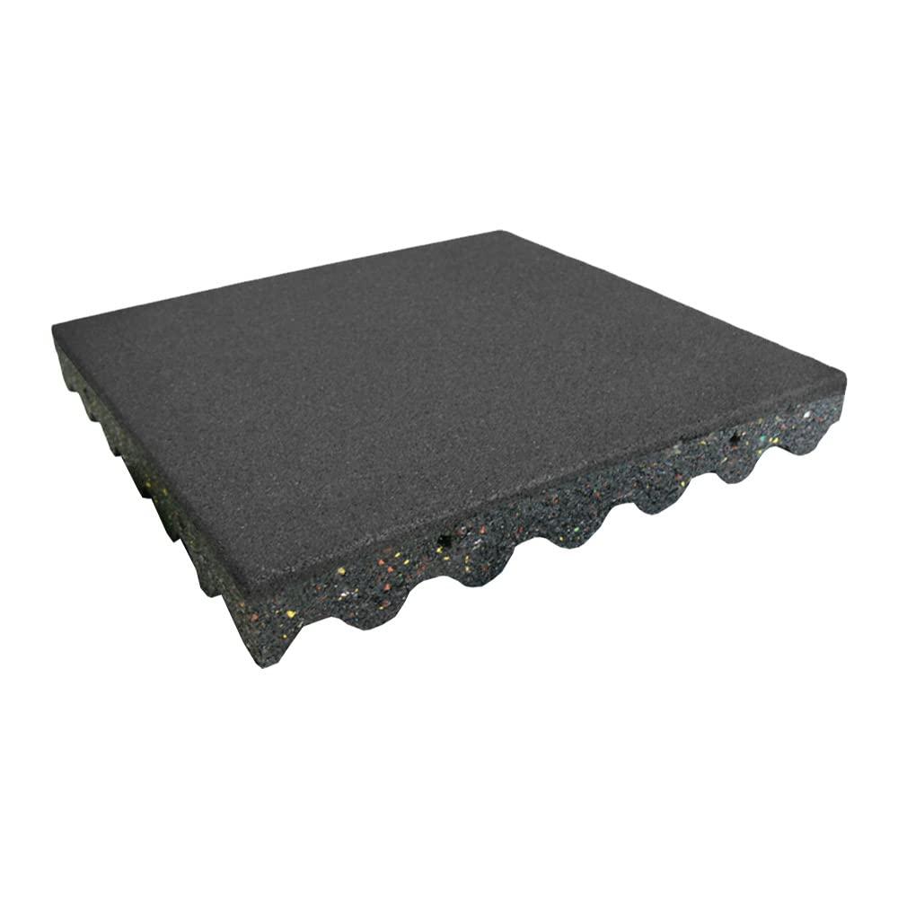 Rubber-Cal Rubber-Cal Eco-Safety Interlocking Playground Tiles - 2.50 x 19.5 x 19.5 inch - 20 Pack - 55 Sq.Ft. Coverage - Coal