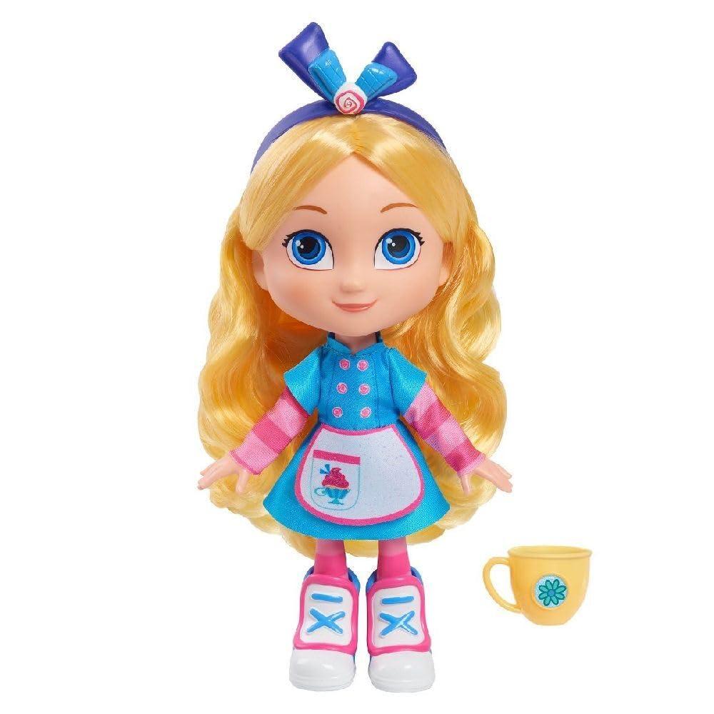 Just Play Disney Junior Alices Wonderland Bakery Alice 10-inch Large Doll and Accessories, Kids Toys for Ages 3 Up by Just Play