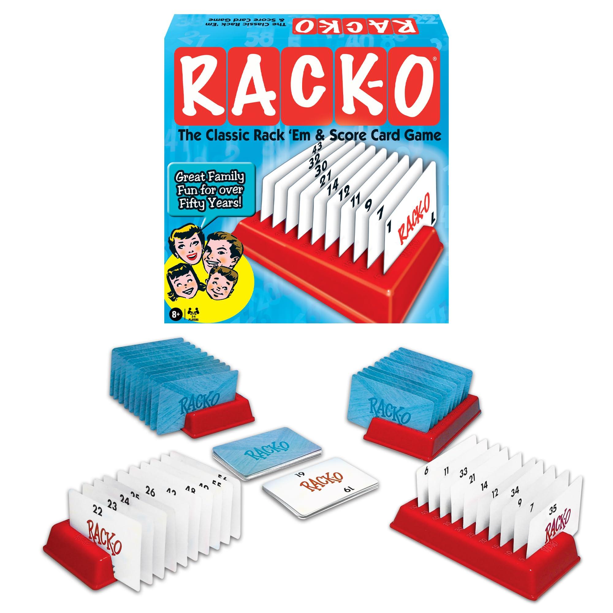Winning Moves Games Rack-O Retro Game by Winning Moves Games USA, Classic Tabletop Game Enjoyed by Families Since the 1950\'s! Ages 8+, 2-4 Players (6122)