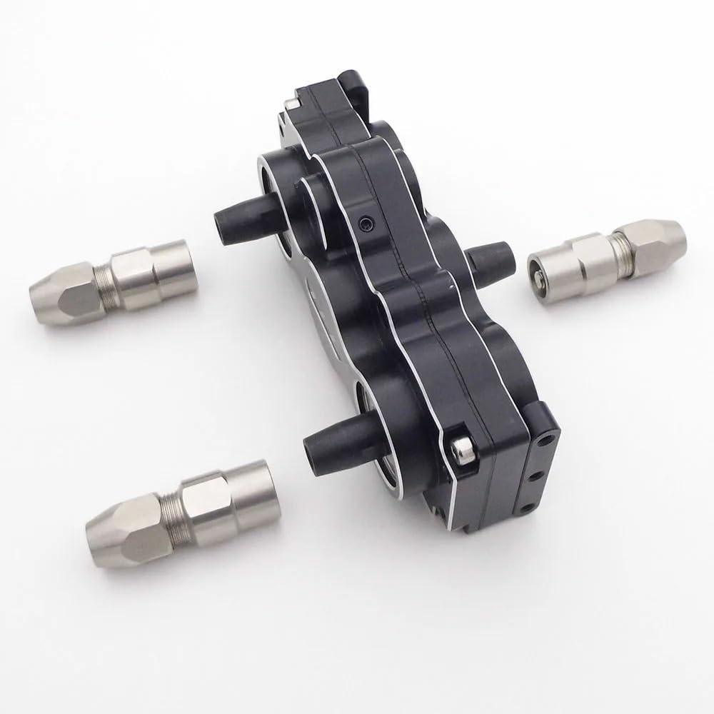 FYWYVIY RC Boat Gear Box 1:1 Forward Reverse Dual Output Transfer Transmission Gearbox for 6.35mm 1/4\" Shaft RC Tug Boat Yacht Marine