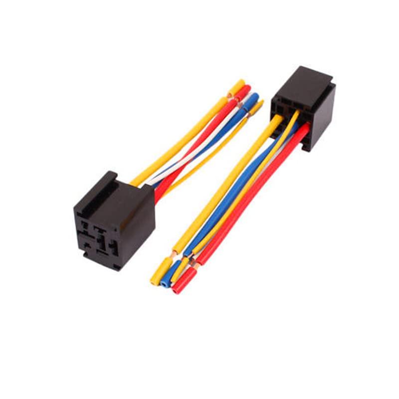 TSIOHKBS TSIOHKBS 1PC 80A Wide pin Socket car Relay Base 9.5 Wide(Size:Four Wire Normally Open)