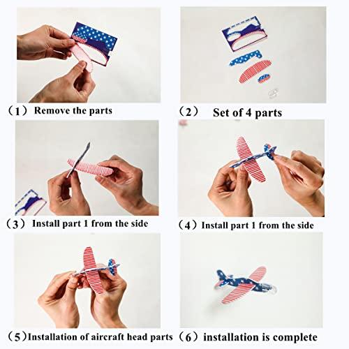 Defemim Defemim 32 Pack Glider Planes for Kids,Foam Glider Plane Toy,Foam Gliders Planes Toys for Kids,16 Designs,for Boys and Girls Birthday Party Favors,Classroom Prizes,party favors kids