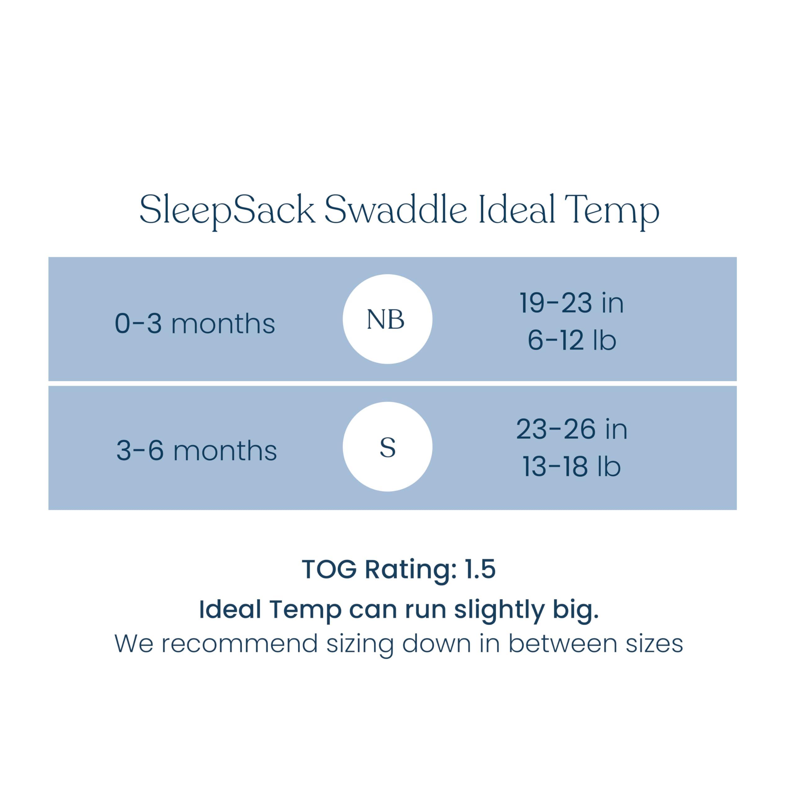 HALO HALO Baby Sleepsack Swaddle Wearable Blanket, 3-Way Adjustable Infant Sleepsack, TOG 1.5, Ideal Temp, Ombre, Newborn, 0-3 Months, 6-12 Pounds