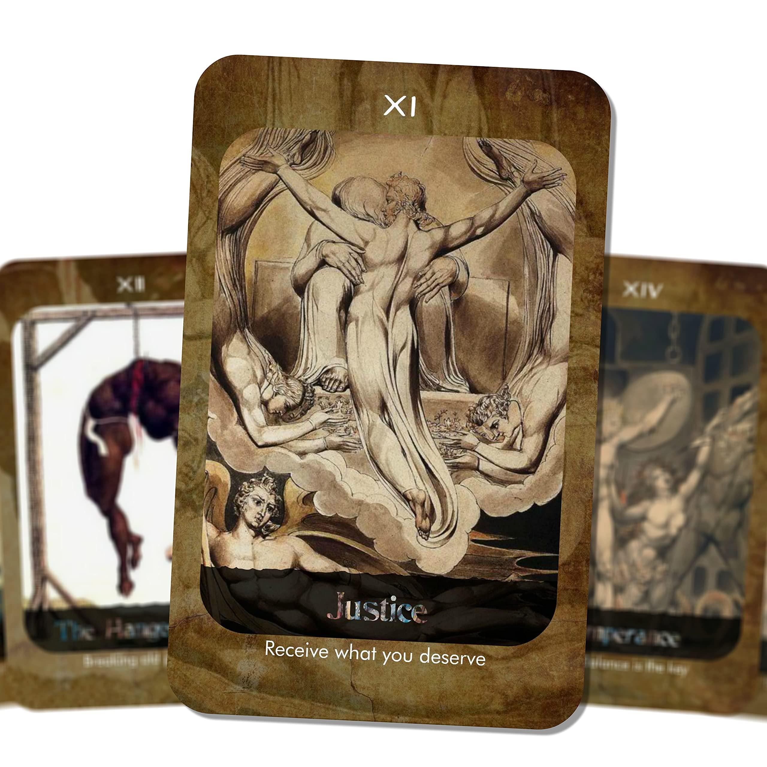 Ibiza Tarot Ibiza Tarot William Blake Tarot - Major Arcana | Fortune Telling Tarot Cards Deck for Beginners | Authentic Tarot Experience - Set of 22 Cards