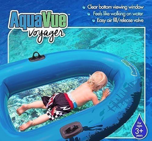 Sieco Design Sieco Design AQUAVUE Voyager, Clear Bottom Inflatable Raft, for Kids and Adults