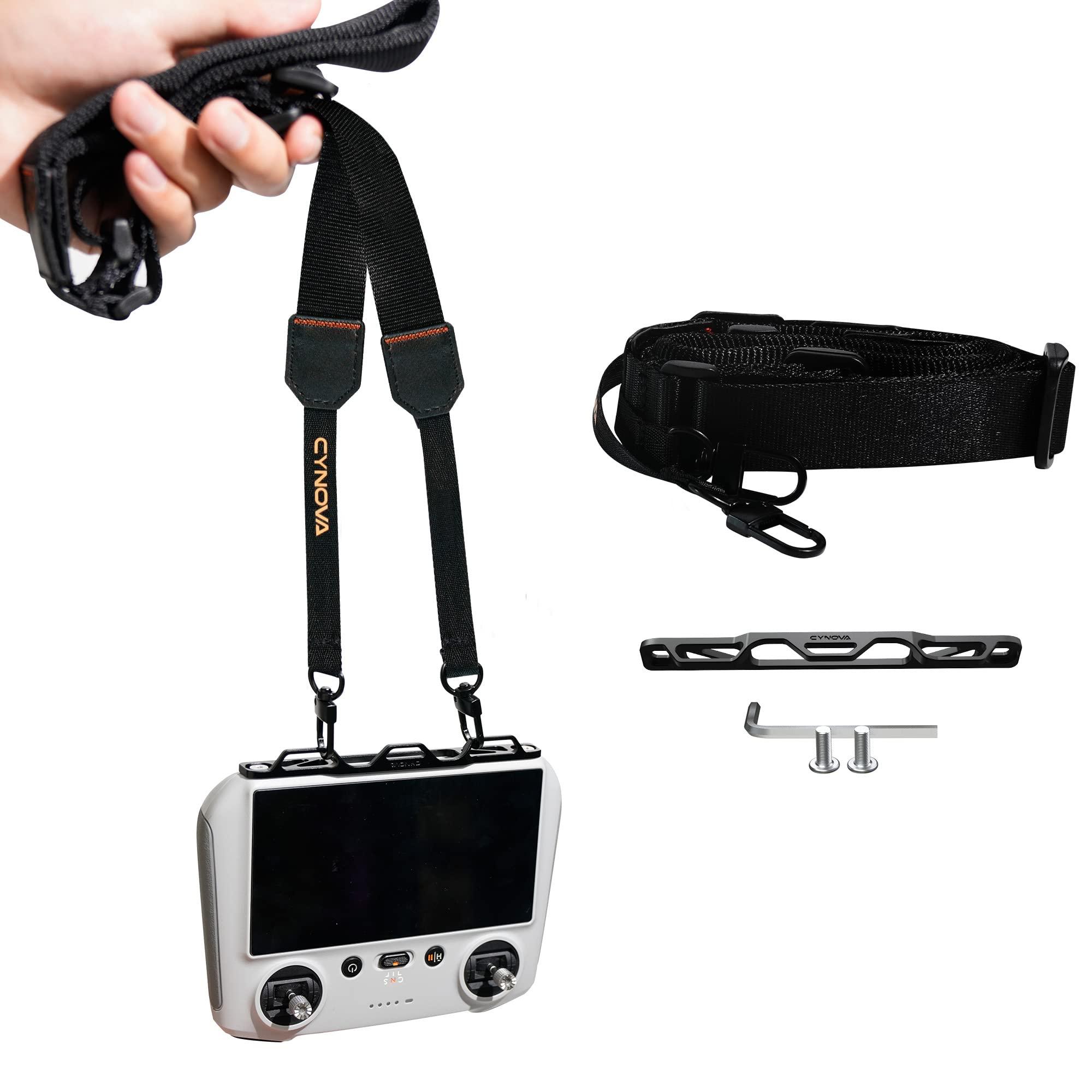 CYNOVA CYNOVA DJI Mini 3 Pro RC Controller Neck Strap Lanyard High-Grade Nylon Braided Rope, Adjustable Shoulder Lanyard for DJI Mini 3 Pro RC Drone Accessories(With 3 Hook Bracket)