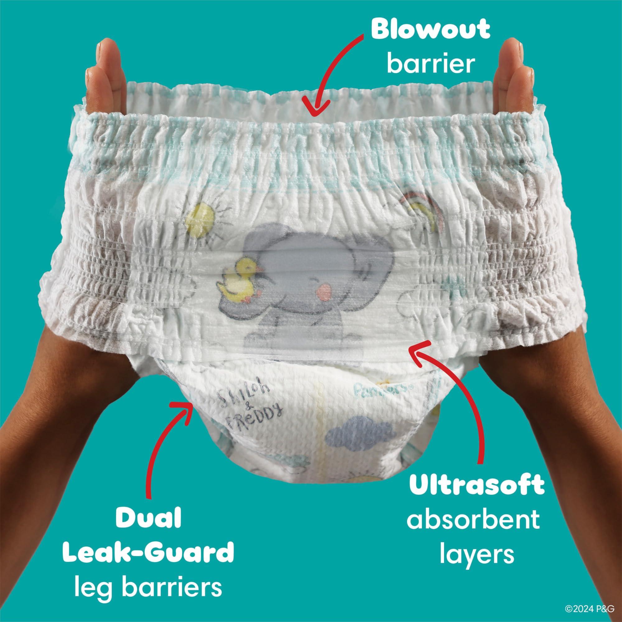 Pampers Pampers Diapers - Swaddlers 360 - Size 3, 156 Count, for up to 100% Leakproof Premium Skin Protection