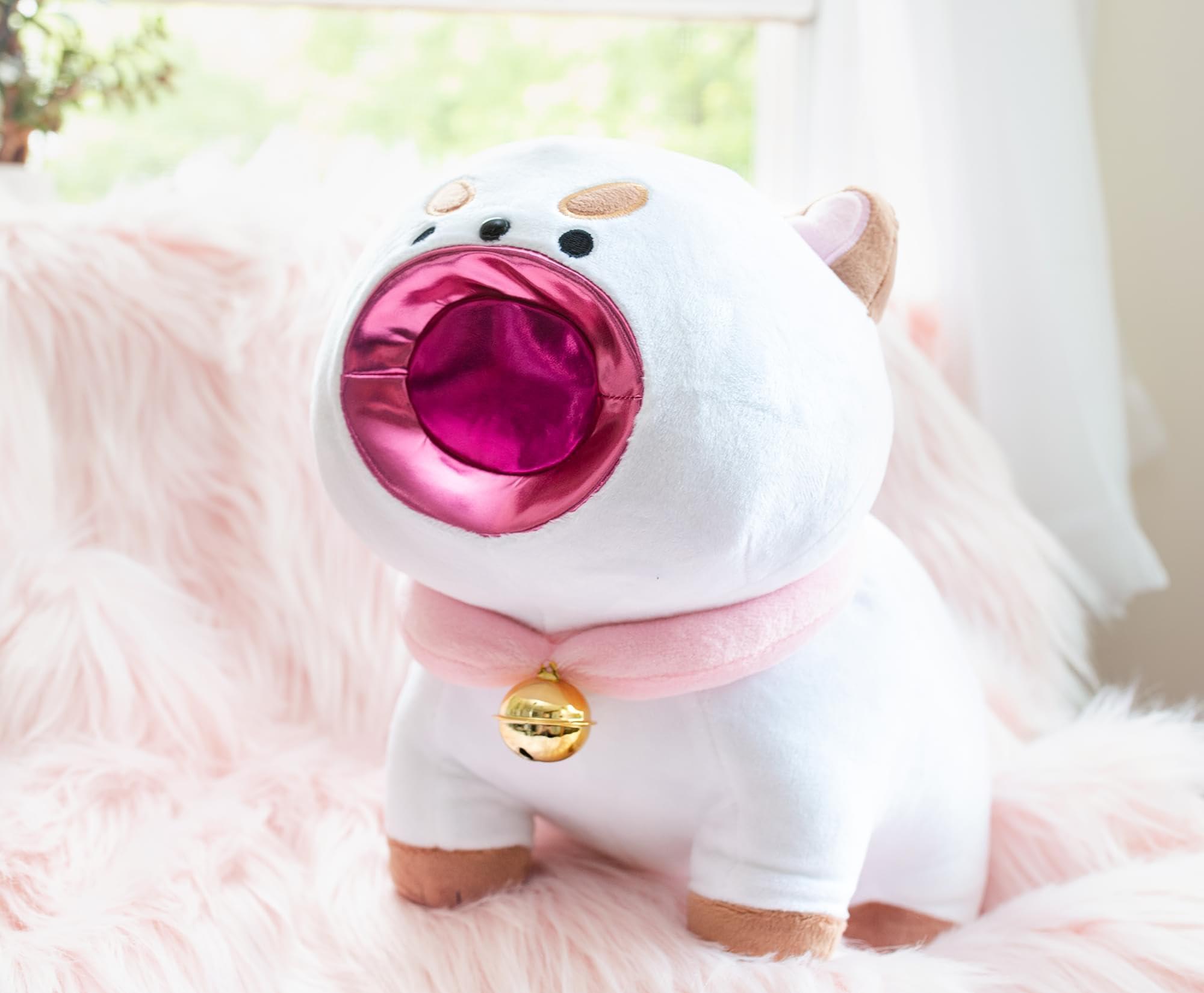 Toynk Toynk Bee and Puppycat 16-Inch Laser Mouth Puppycat Collector Plush Toy | Huggable Soft Stuffed Animal for Cuddling | Officially Licensed Collectible