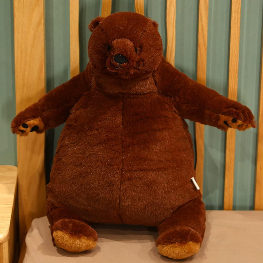 MIAOHAHA 23.6in Dark Brown Teddy Bear Plush Toy MIAOHAHA
