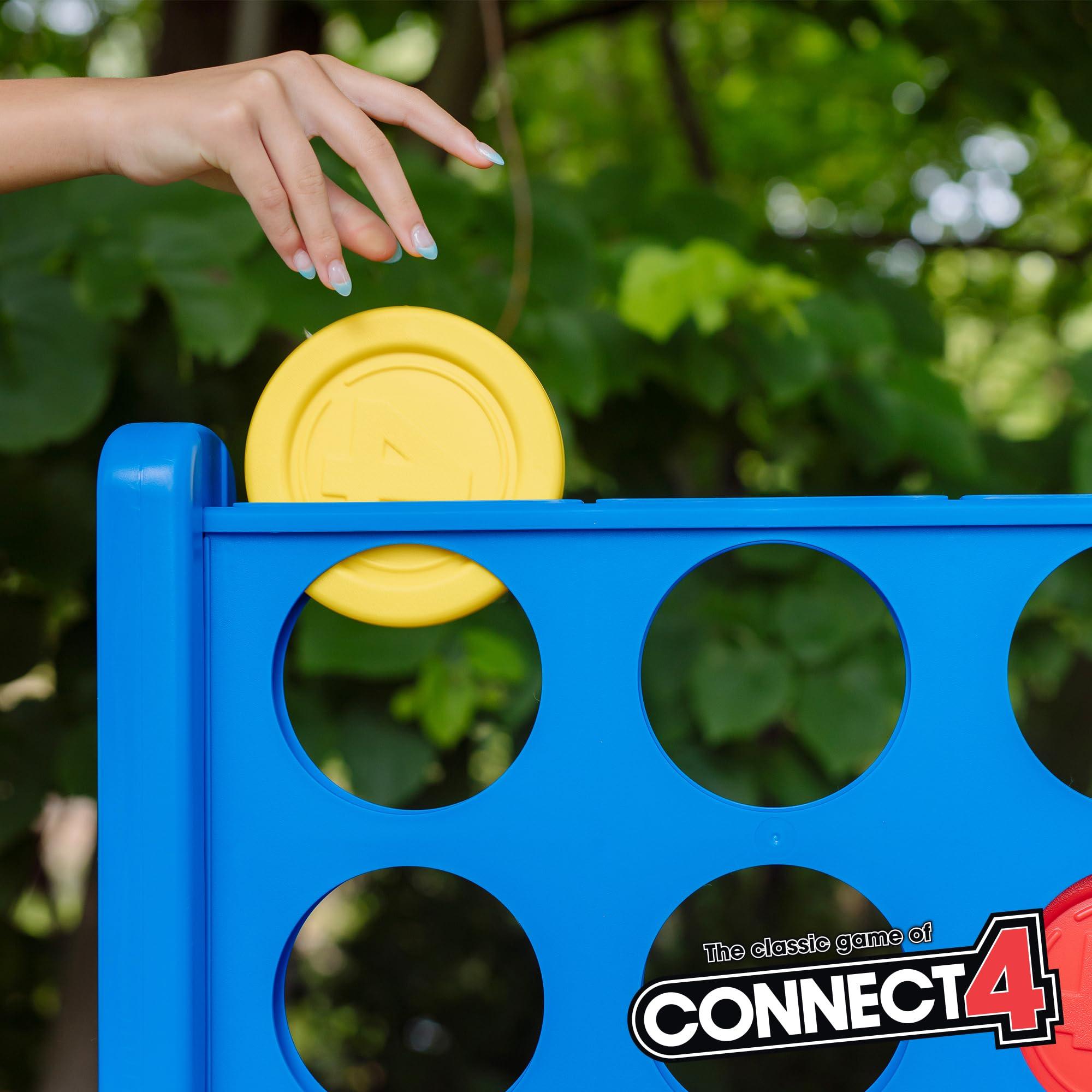 EastPoint Sports Giant Connect 4: Hasbro\'s Original Connect4 Game Super-Sized - 46.5 inch All-Weather Official Four in a Row Board Game - Indoor or Outdoor Connect4 Fun for Adults and Family