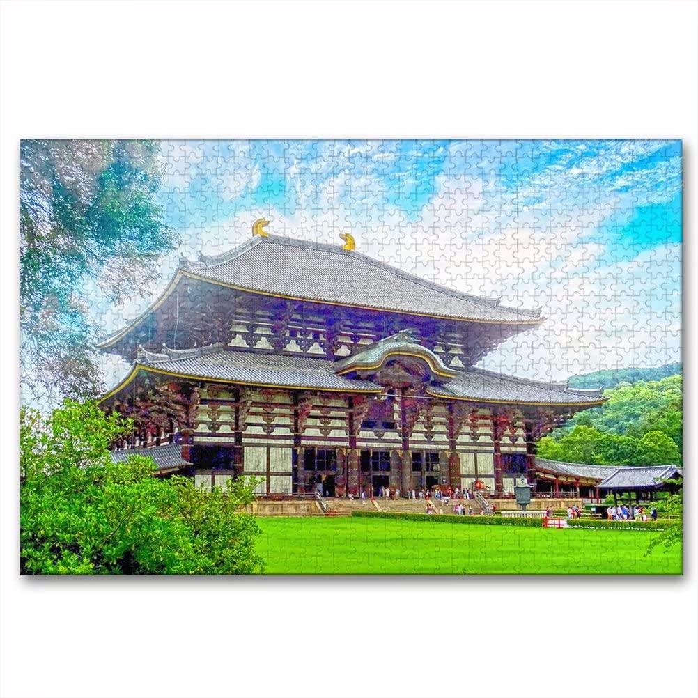 Seucaxlp Japan Nara Jigsaw Puzzles 500 Pieces Wooden Puzzle for Adults
