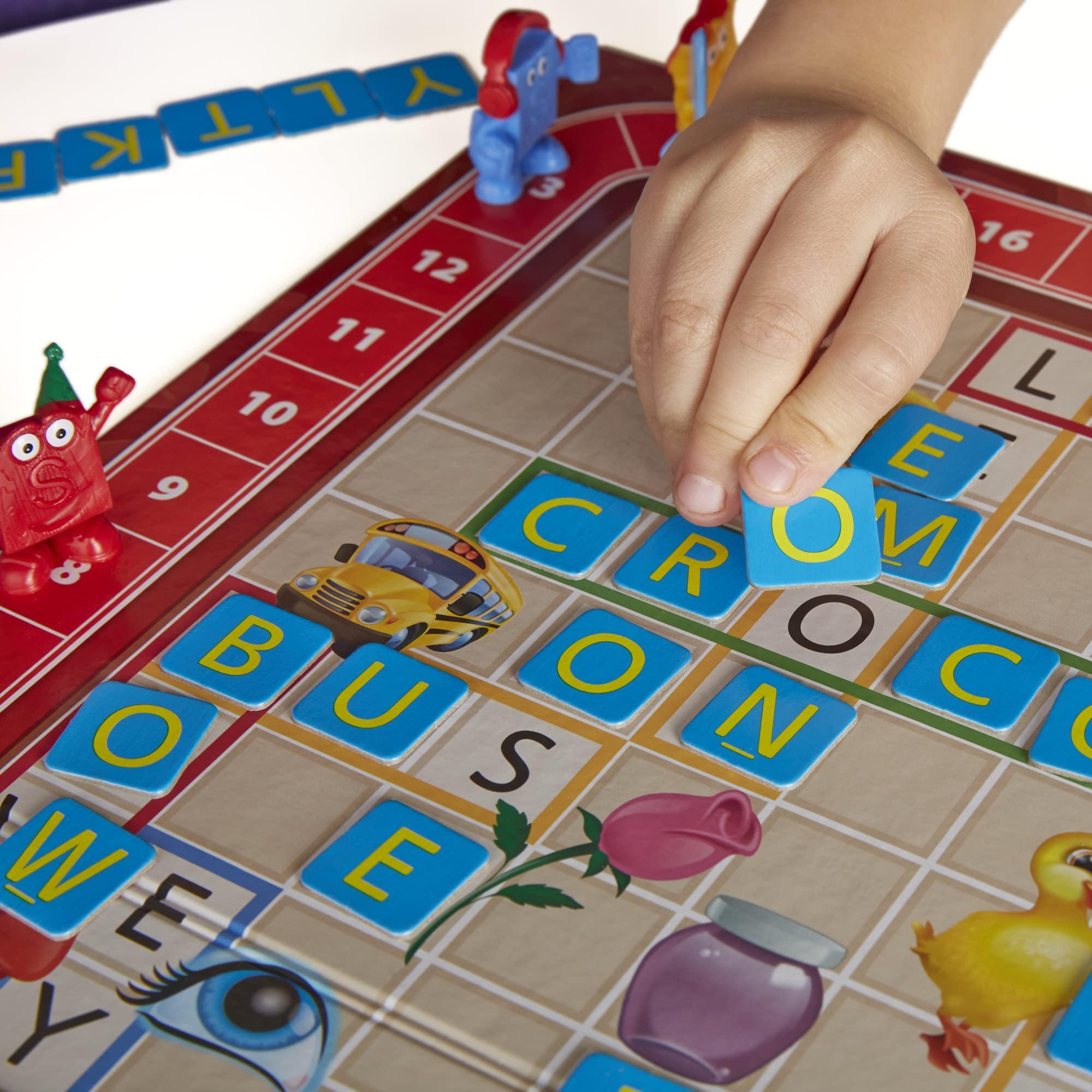 Hasbro Gaming Hasbro Gaming Scrabble Junior Board Game | 2-4 Players | Family Educational Word Games for Kids | Back to School Gifts for Classroom | Ages 5+