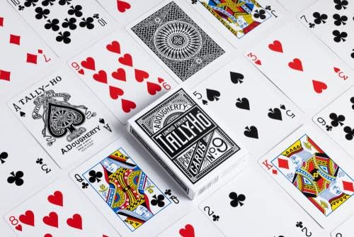 Tally Ho Tally Ho Signature Series Playing Cards Deck, 1 Deck of Black Playing Cards, Thin Crushed, Special Edition