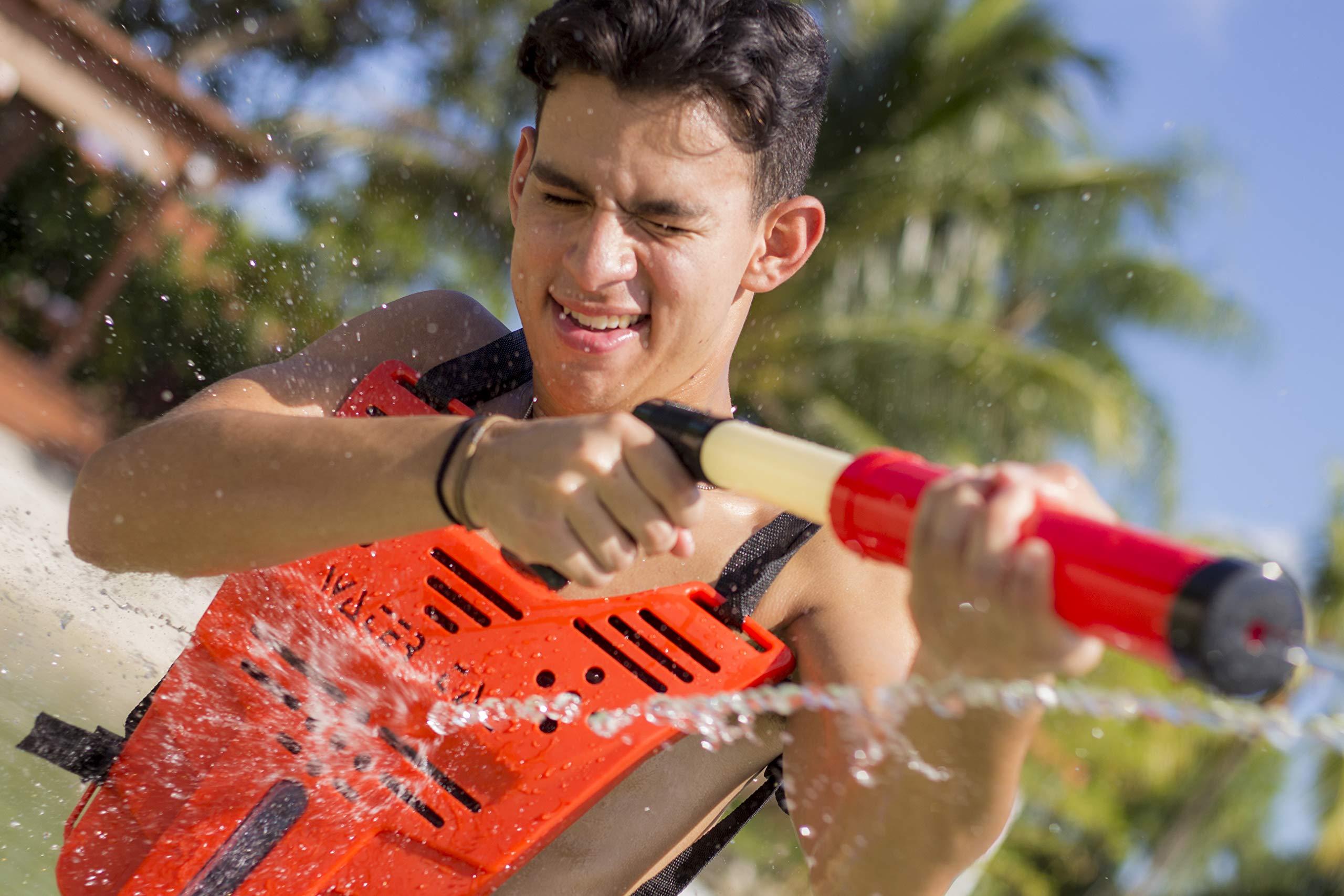 Stream Machine Stream Machine Water Tag Set, Water Launcher for Outdoor Games and Swimming Pool Toy for Kids and Adults, with Two Stream Machine Water Guns & Two Vests, Multicolor (80020)