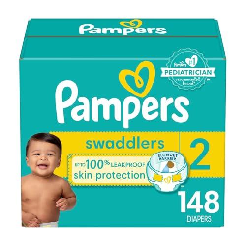 Pampers Pampers Baby Diapers - Swaddlers - Size 2, 148 Count, Ultra Absorbent Disposable Infant Diaper