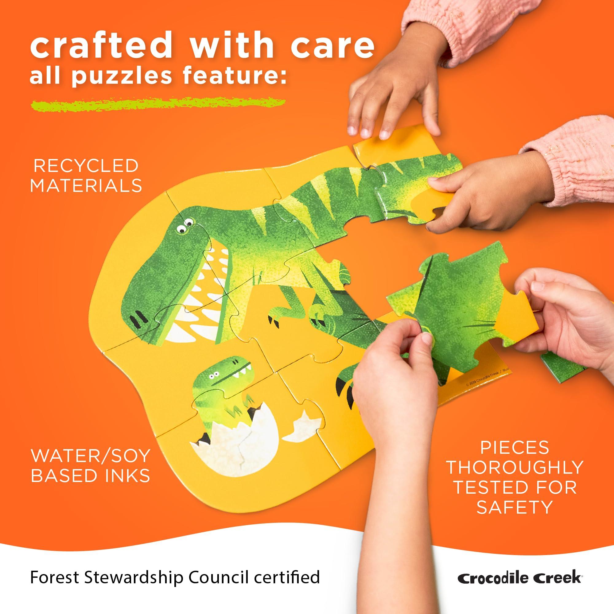 Crocodile Creek Crocodile Creek 36-Piece Jigsaw Floor Puzzle - Fun Floor Puzzles for Kids Ages 3-5 - Heavy-Duty Shaped Box for Storage - Mermaid Palace - 27\" W x 20\" H Finished