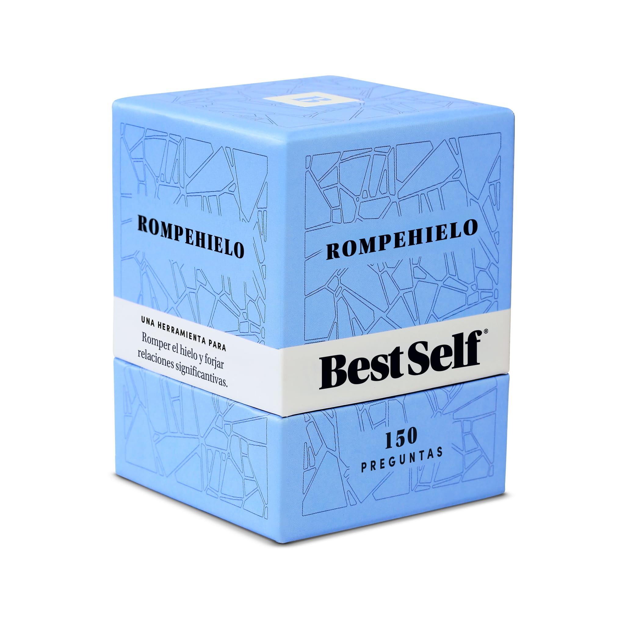 BestSelf Co. BestSelf Rompehielo (Icebreaker Spanish)  150 Prompt Conversation Cards - Ice Breaker Game for Creating Real Conversations, Building Connections - Perfect Playing Cards for Friends, Family, Dates