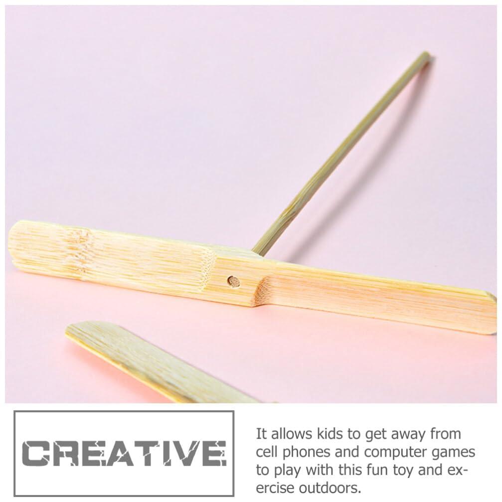 Zerodeko Zerodeko 20pcs Bamboo Dragonfly Kids Playthings Outdoor Flying Toys Party Favors Kids Throw and Catch Toy Exercise Toy Kids Flying Toys Interactive Toys Children Toy Garden Flying Toys