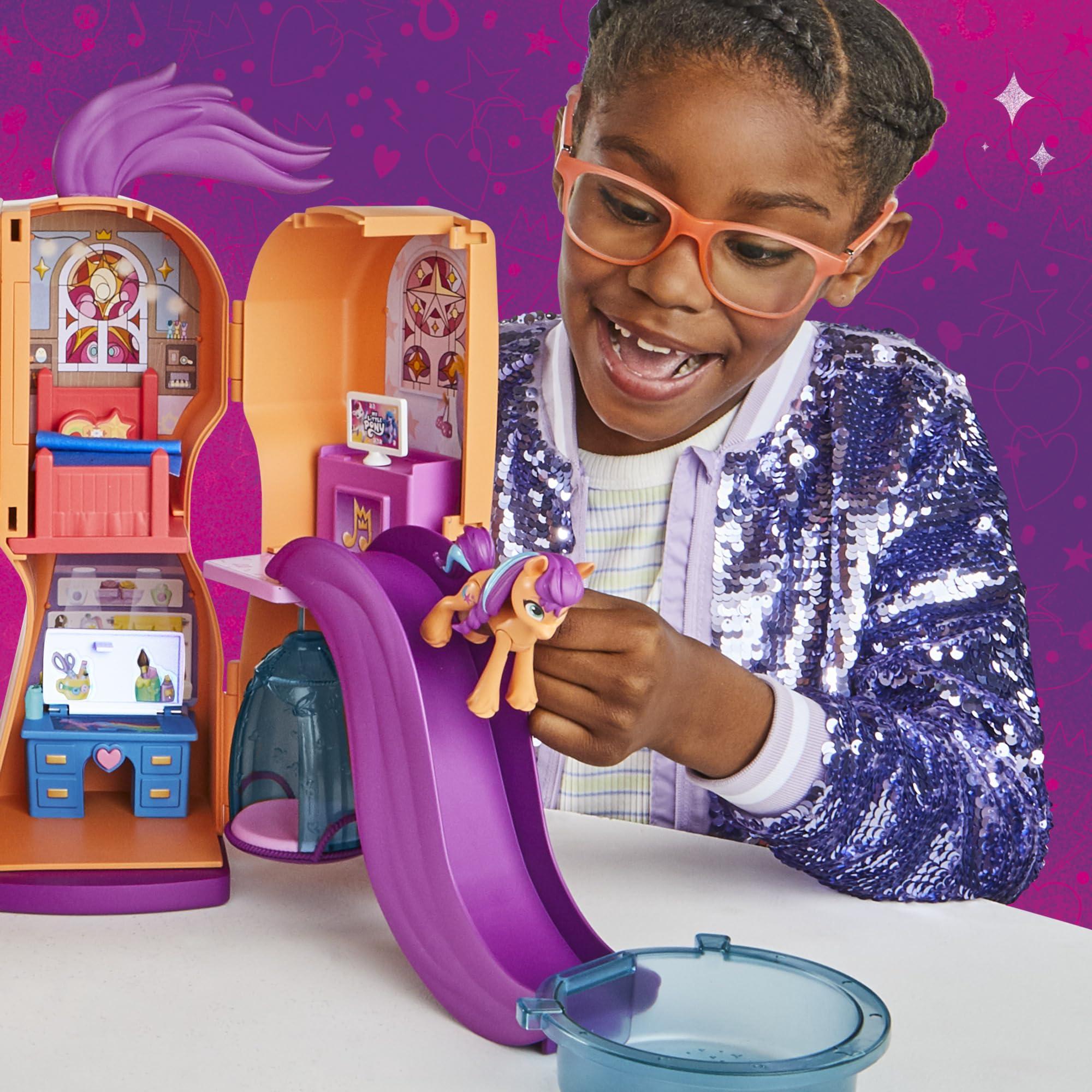 My Little Pony My Little Pony Sunny's 2-in 1 Playset, 25-Inch-Tall Transforming Doll with Figure and Accessories + Duracell Coppertop AAA Batteries 8 Count with Power Boost Ingredients (Bundle)