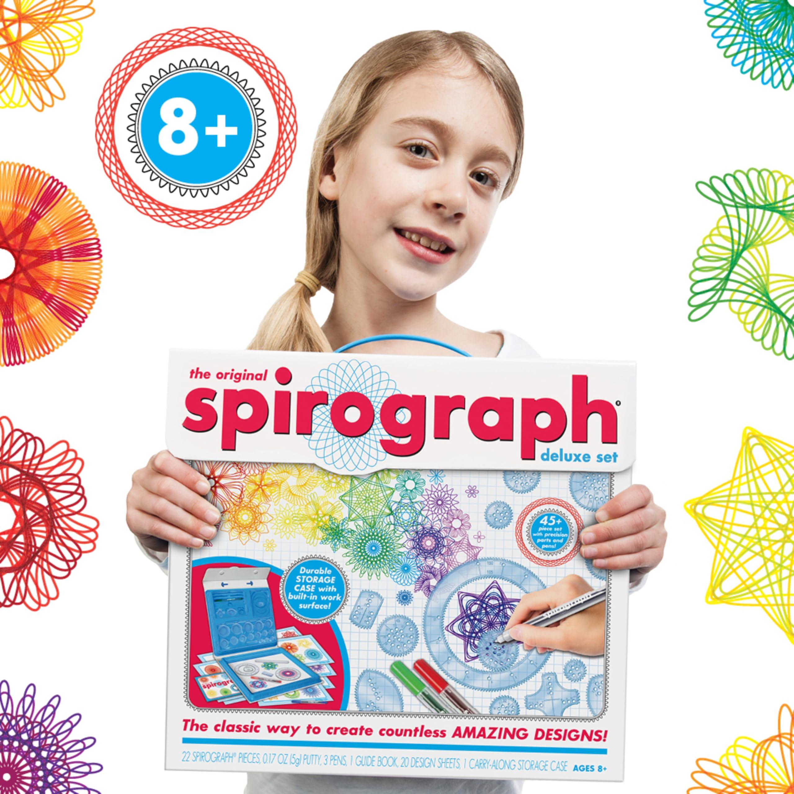Spirograph Spirograph Deluxe Set Spiral Art Drawing Kit The Classic Way to Make Countless Amazing Designs For Kids Ages 8+