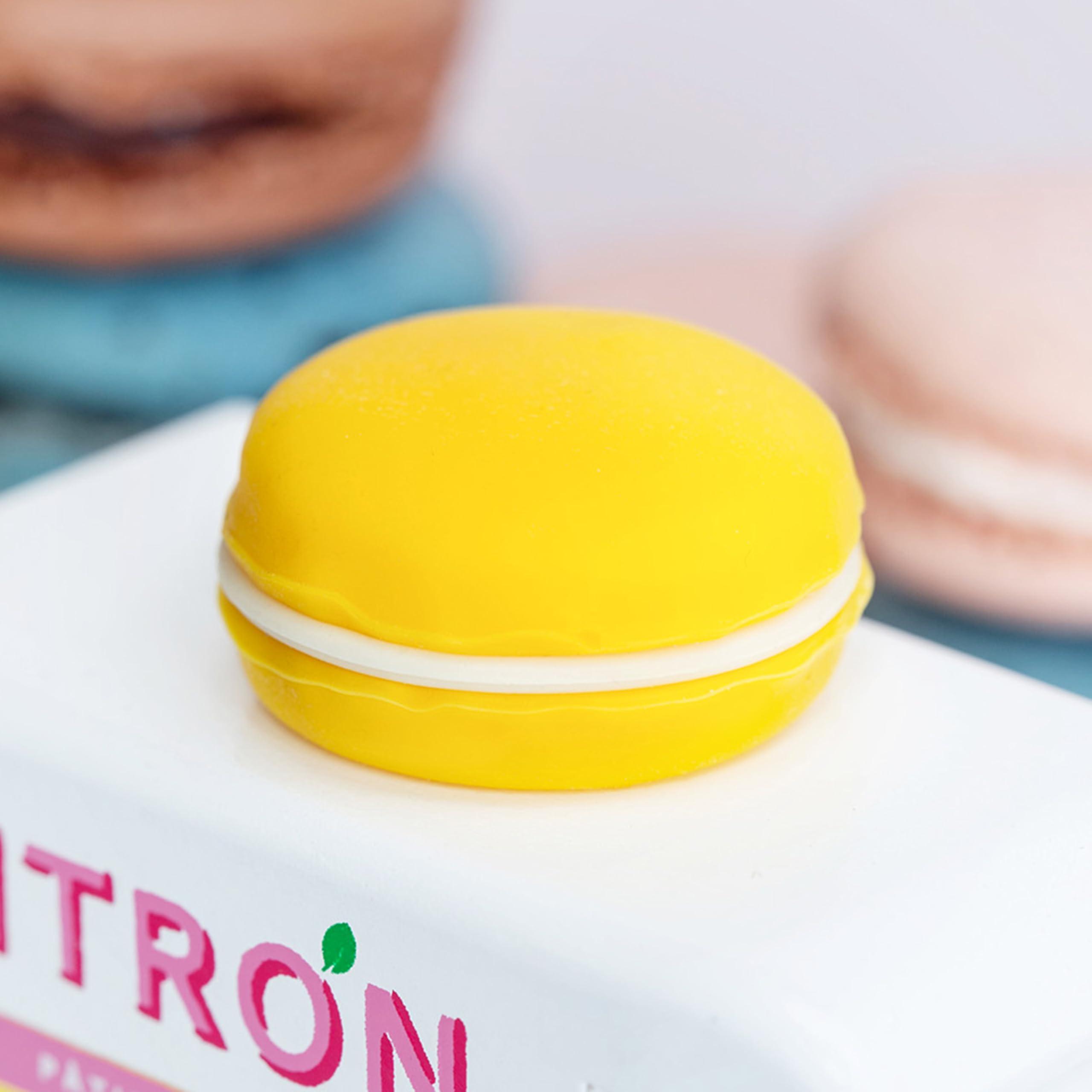 CANDYCAR Candylab Toys CANDYCAR Wooden Food Truck Collection - Citron Macaron Van, Premium Handcrafted Beech Wood Toy Car