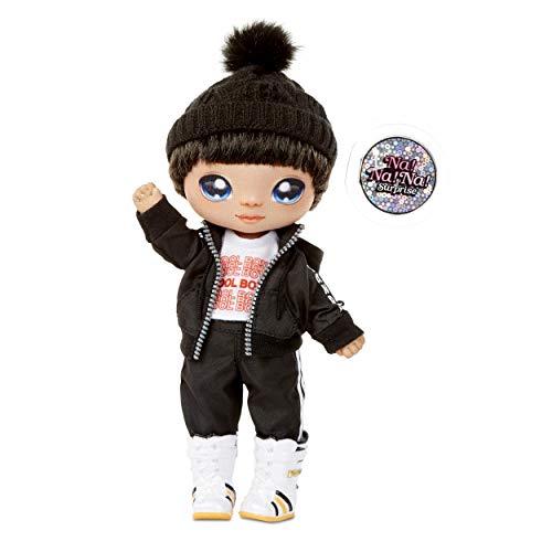 Na! Na! Na! Surprise Na! Na! Na! Surprise 2-in-1 Boy Fashion Doll and Sparkly Sequined Purse Sparkle Series – Andre Avalanche, 7.5" Penguin Boy Doll