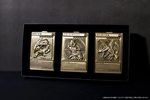 (Movic) Movic Yu-Gi-Oh! Duel Monsters Blue Eyes White Dragon, Black Magician, Red Eye Black Dragon Relief Set, Size Approx. 3.5 x 5.0 inches (89 x 127 mm), Zinc Alloy Material