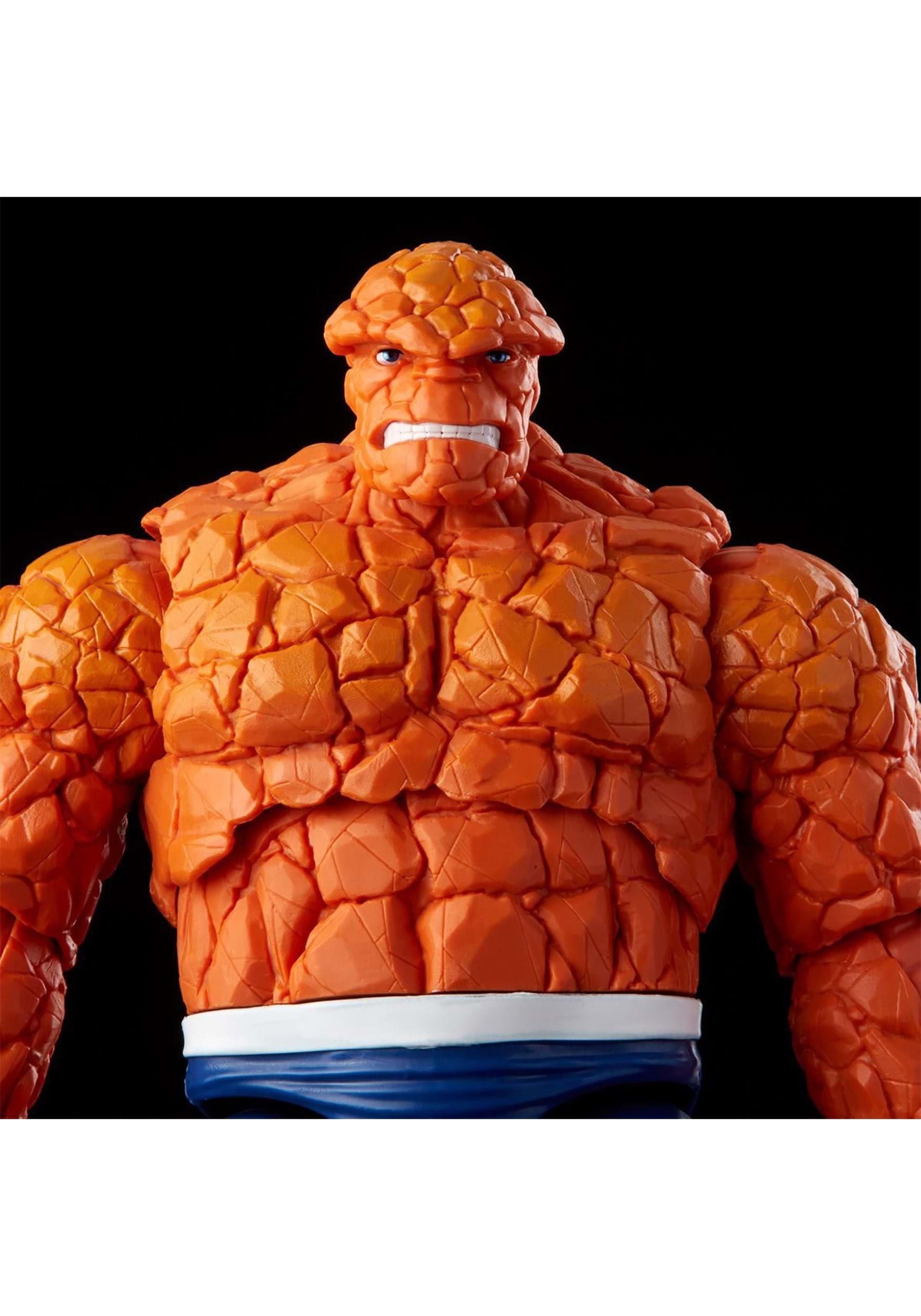 Marvel Marvel Hasbro Legends Series Retro Fantastic Four Thing 6-inch Action Figure Toy, Includes 3 Accessory